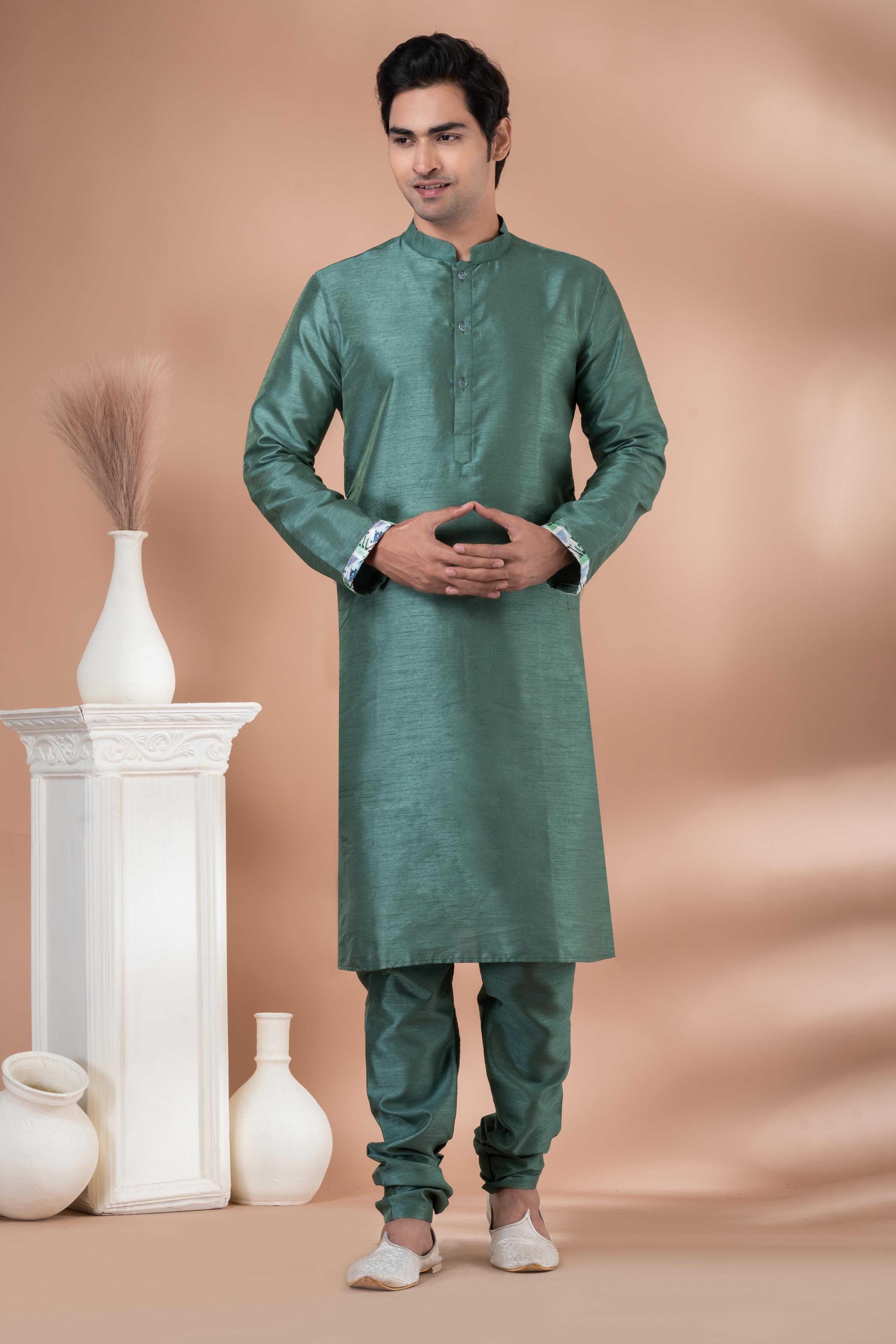 Ynf Banarasi Cotton RIN223 3353B Mens Wear Wholesale Mens Kurtas Mens Kurta Pyjama Men Wedding kurta Manufacturer