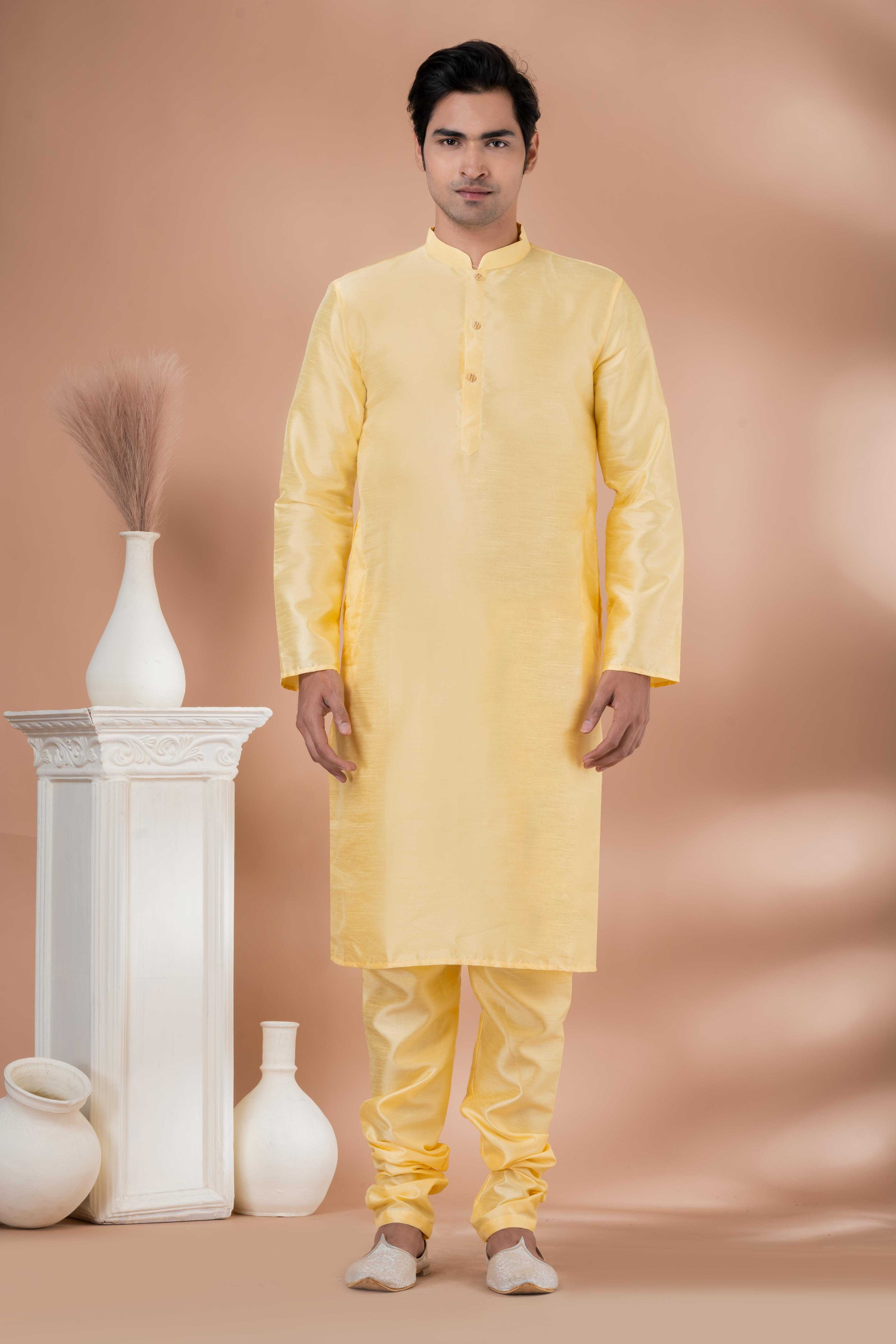 Ynf Banarasi Cotton RIN223 3357C Mens Wear Wholesale Mens Kurtas Mens Kurta Pyjama Men Wedding kurta Manufacturer