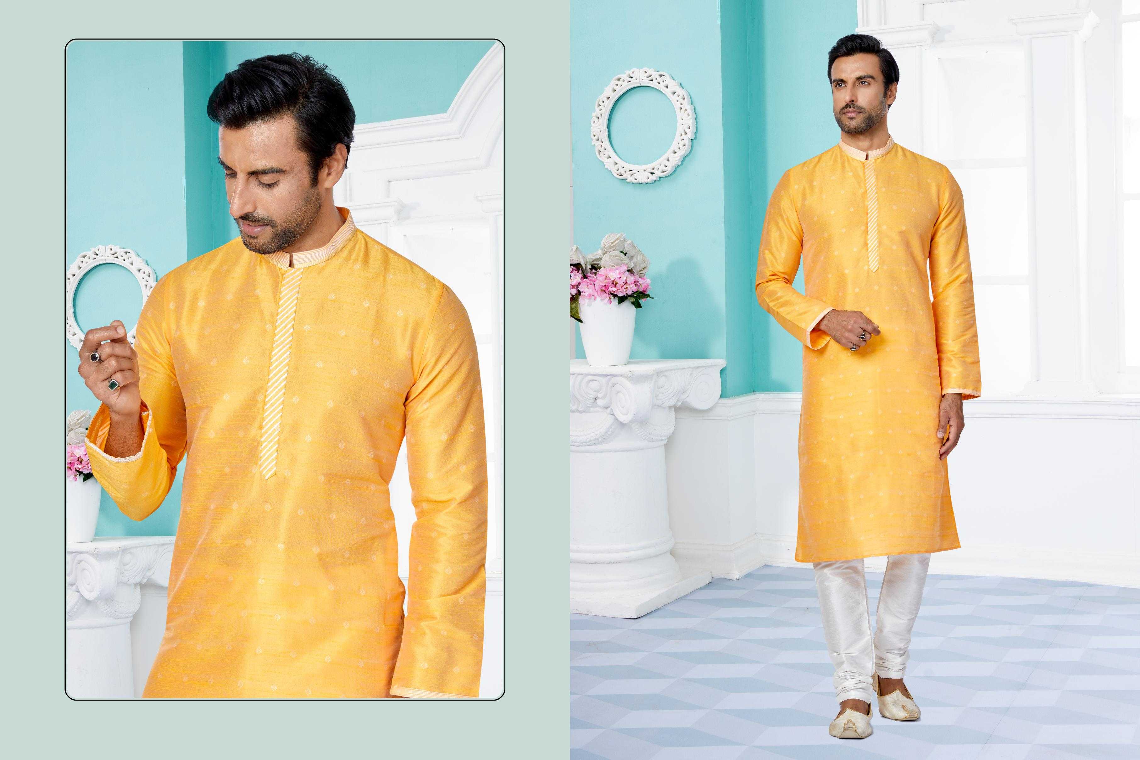 Ynf Banarasi Jacquard RIN223 3083A Mens Wear Wholesale Mens Kurtas Mens Kurta Pyjama Men Wedding kurta Manufacturer