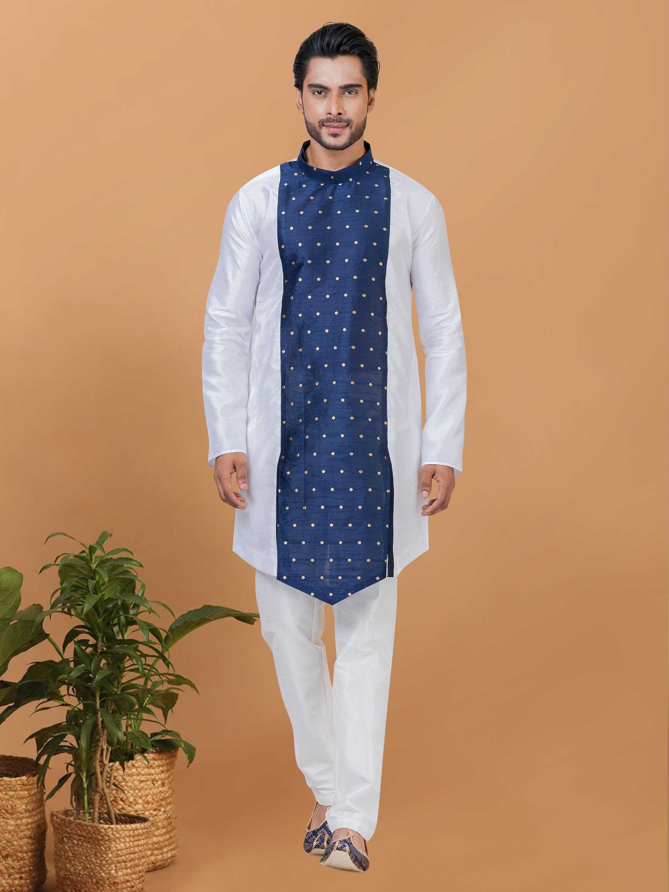 Ynf Banarasi Jacquard RIN223 3223C Mens Wear Festive Collections Wholesale Mens Kurtas Mens Kurta Pyjama Onam Collections Manufacturer