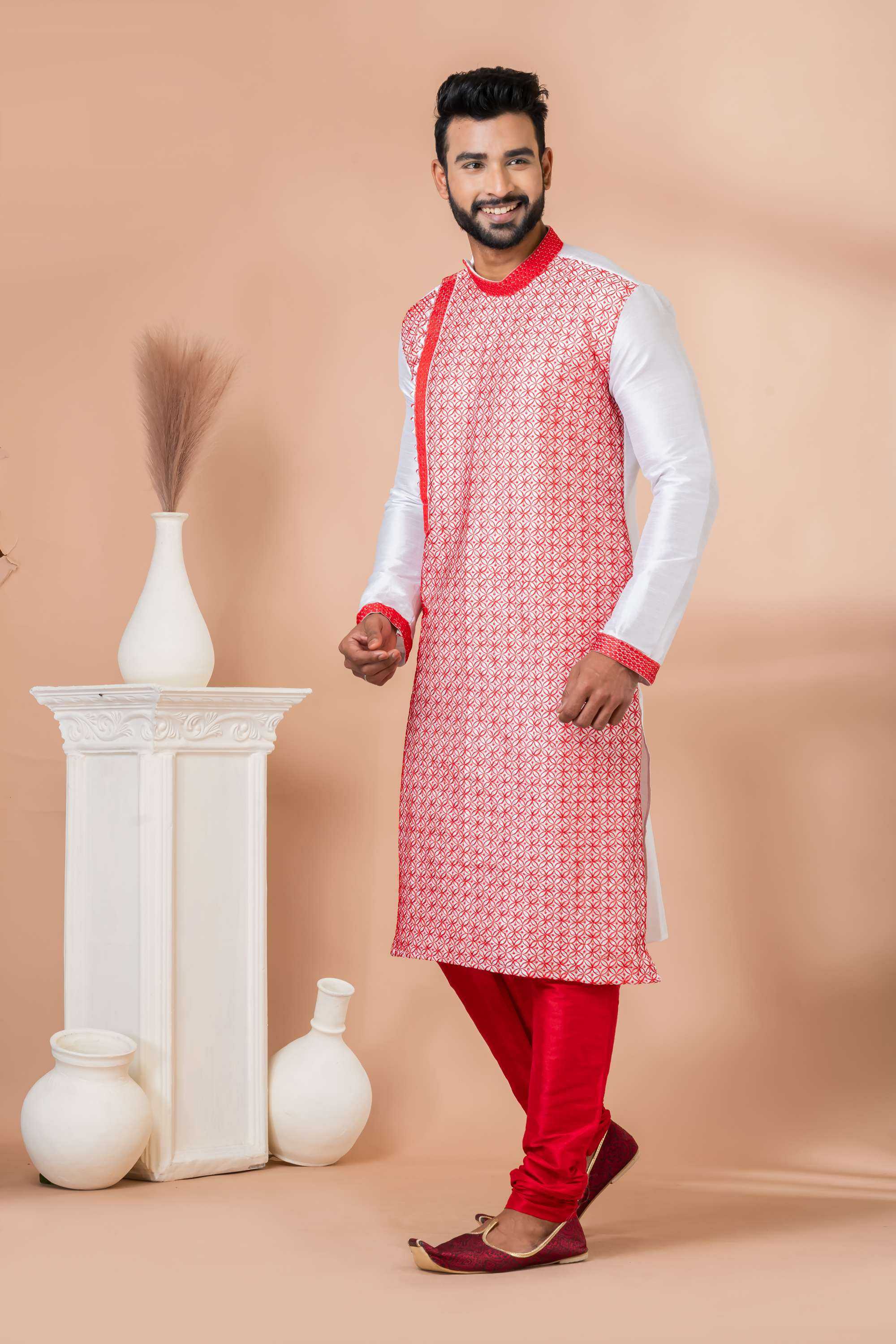 Ynf Banarasi Jacquard RIN223 3325A Mens Wear Wholesale Mens Kurtas Mens Kurta Pyjama Men Wedding kurta Manufacturer