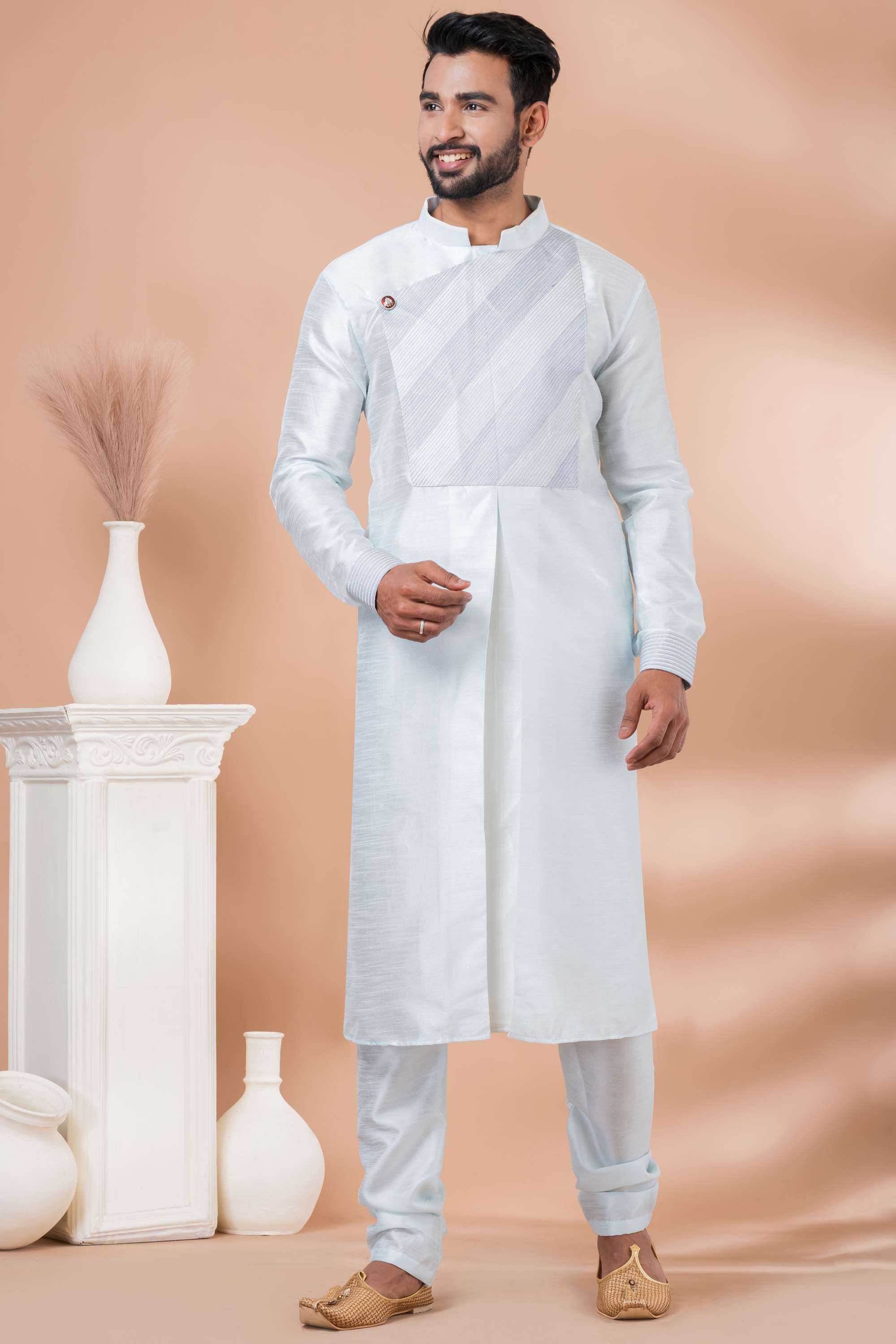 Ynf Banarasi Jacquard RIN223 3374C Mens Wear Wholesale Mens Kurtas Mens Kurta Pyjama Men Wedding kurta Manufacturer