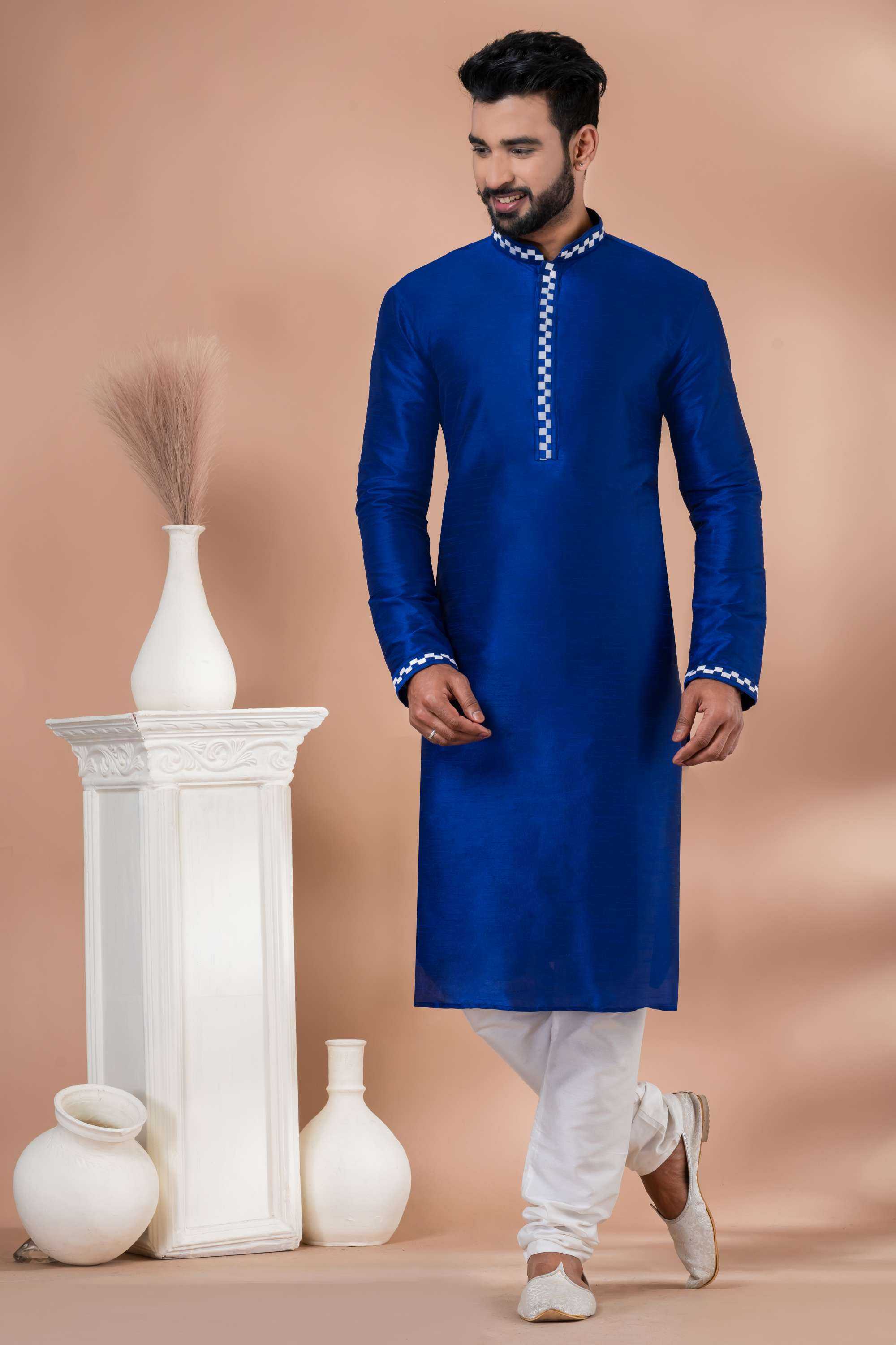 Ynf Banarasi Jacquard RIN223 3379A Mens Wear Wholesale Mens Kurtas Mens Kurta Pyjama Men Wedding kurta Manufacturer