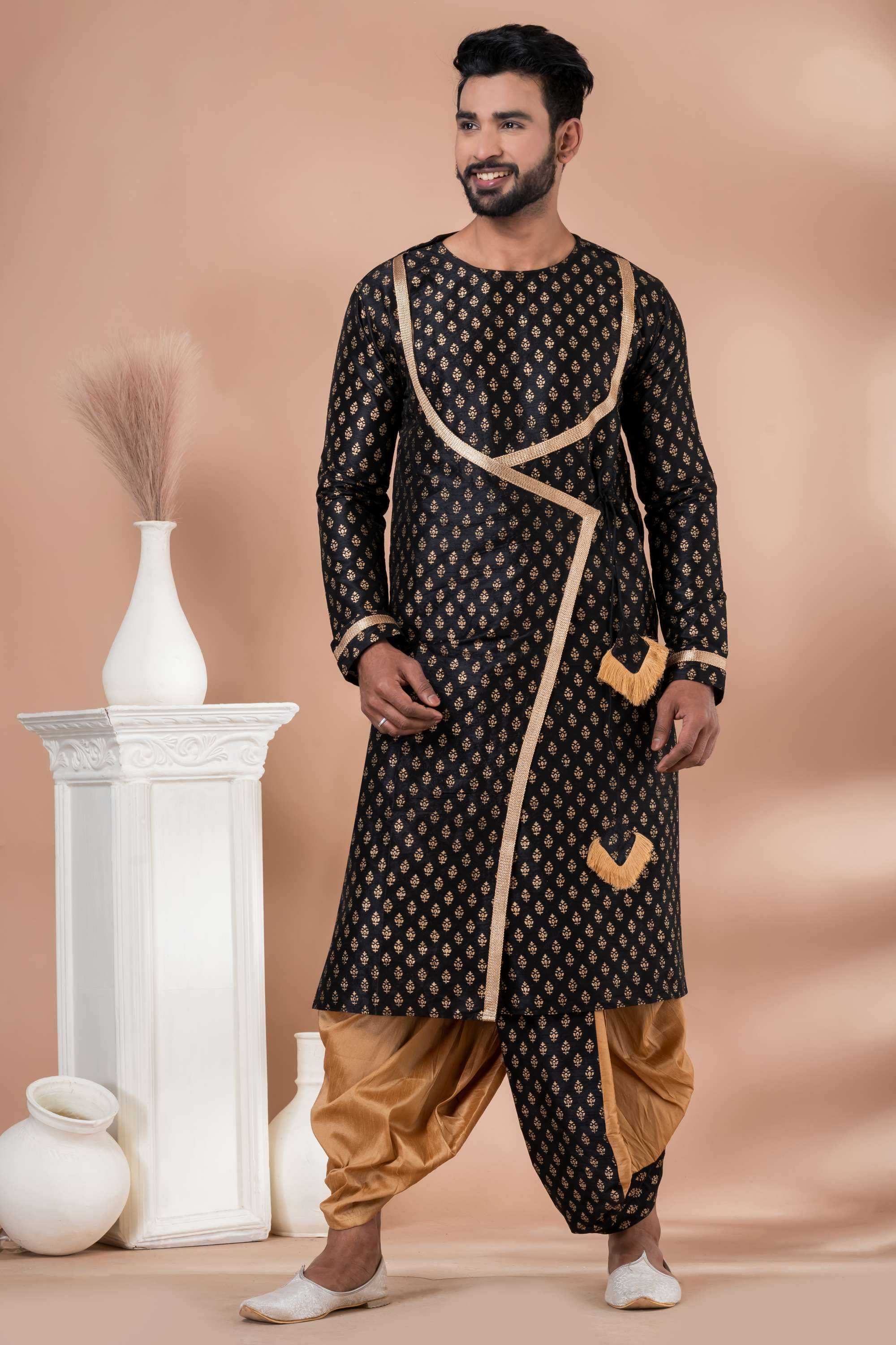 Ynf Banarasi Jacquard RIN223 3384A Mens Wear Wholesale Mens Kurtas Mens Kurta Pyjama Men Wedding kurta Manufacturer