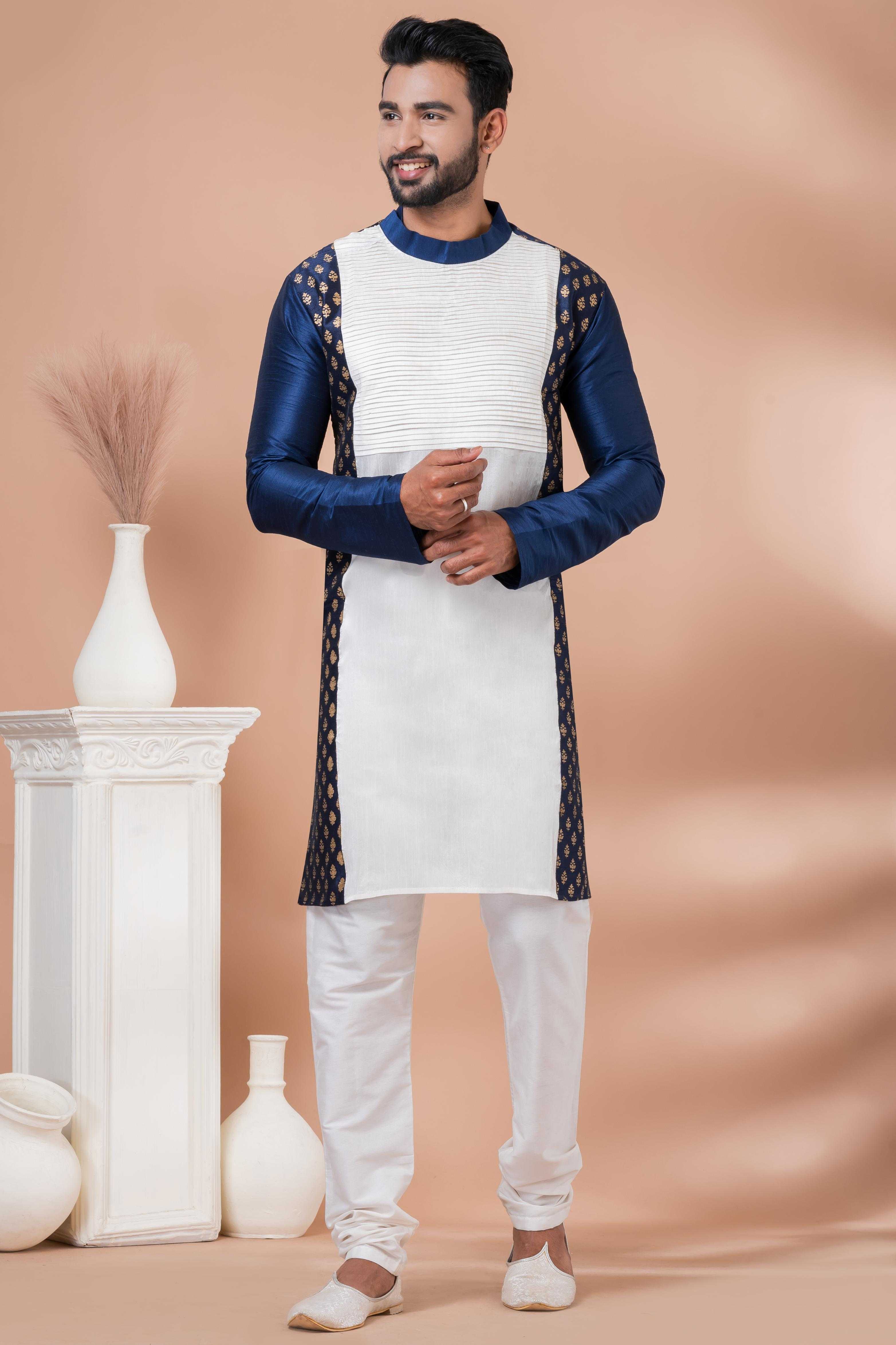 Ynf Banarasi Jacquard RIN223 3385C Mens Wear Wholesale Mens Kurtas Mens Kurta Pyjama Men Wedding kurta Manufacturer