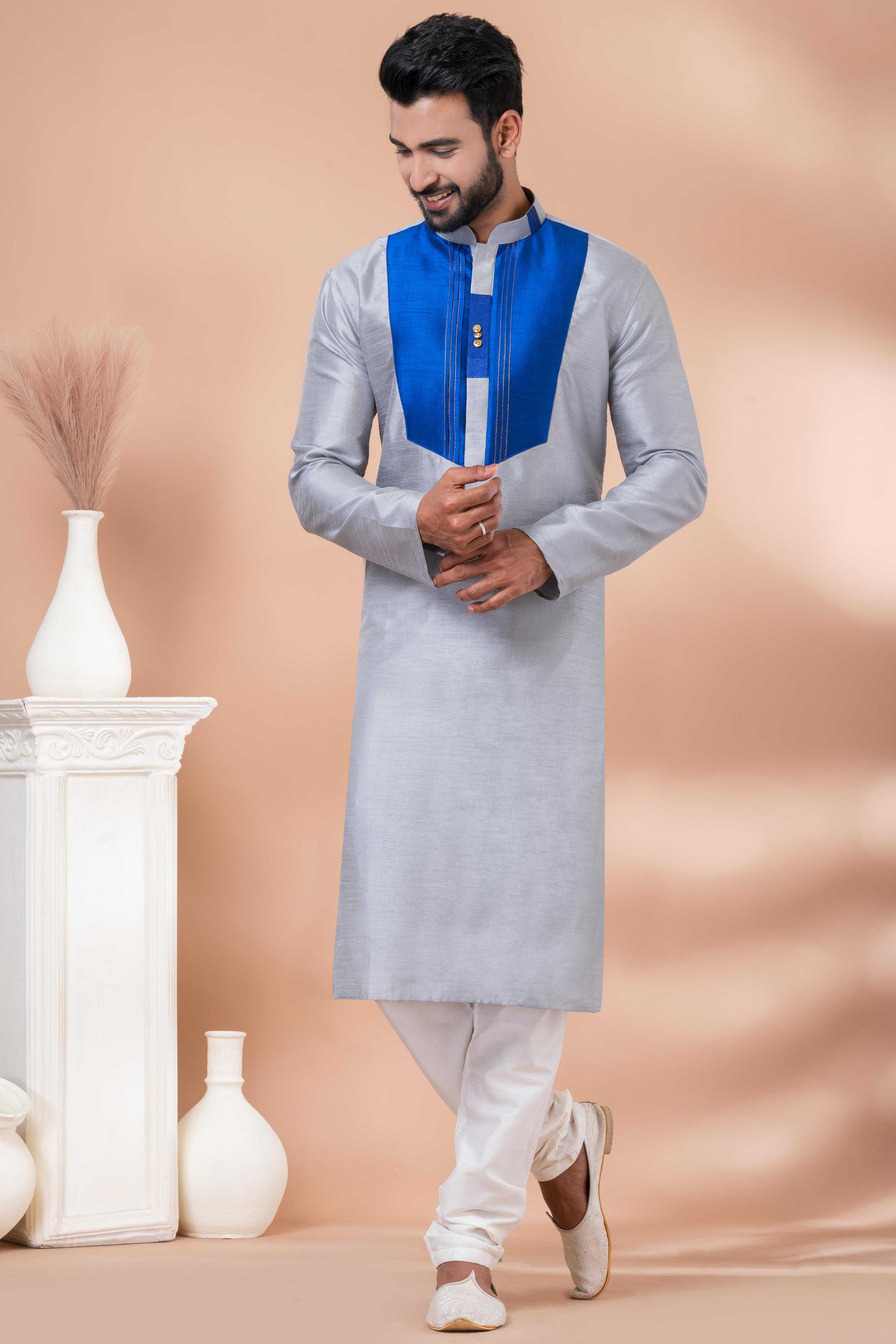Ynf Banarasi Jacquard RIN223 3386A Mens Wear Wholesale Mens Kurtas Mens Kurta Pyjama Men Wedding kurta Manufacturer