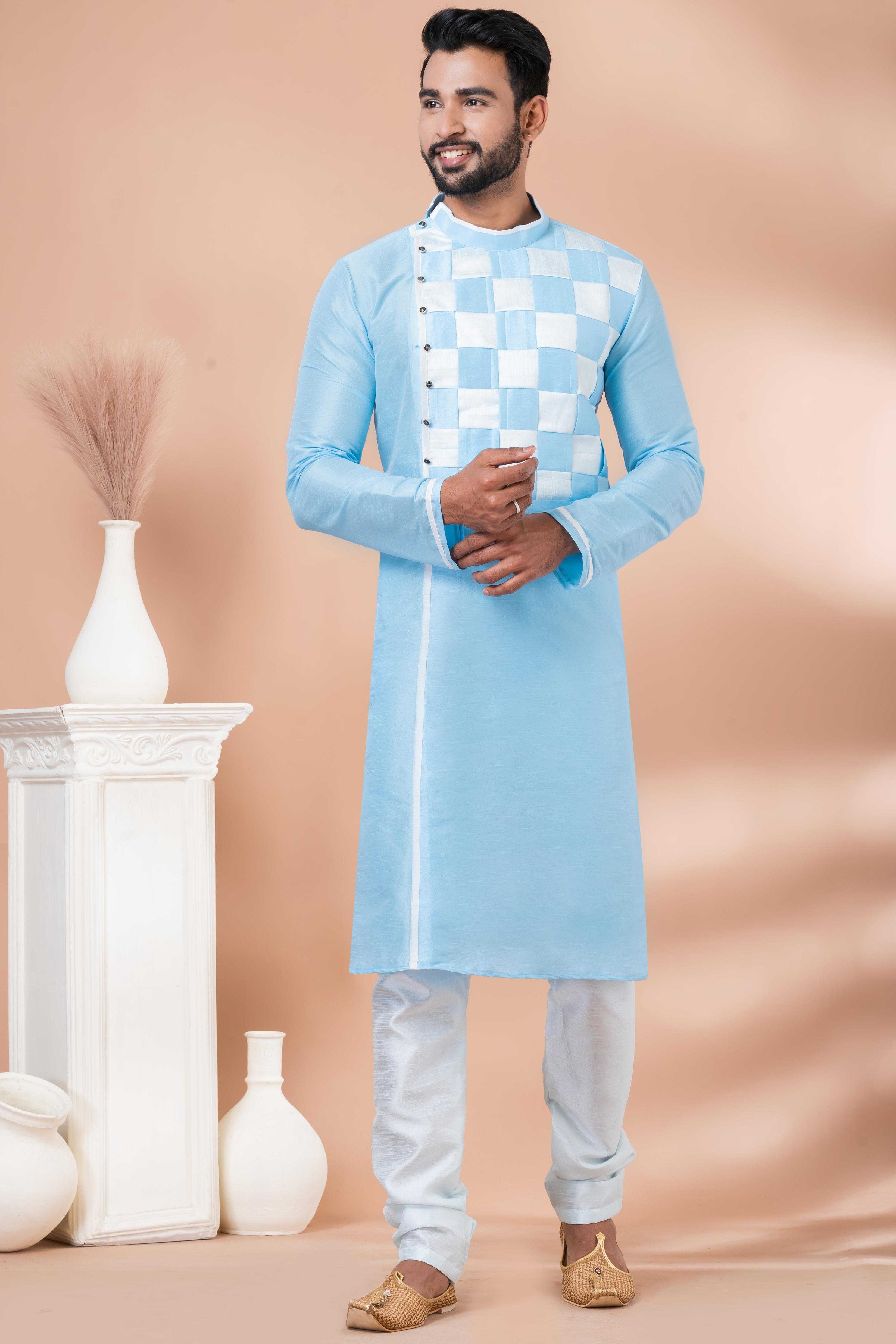 Ynf Banarasi Jacquard RIN223 3390B Mens Wear Wholesale Mens Kurtas Mens Kurta Pyjama Men Wedding kurta Manufacturer