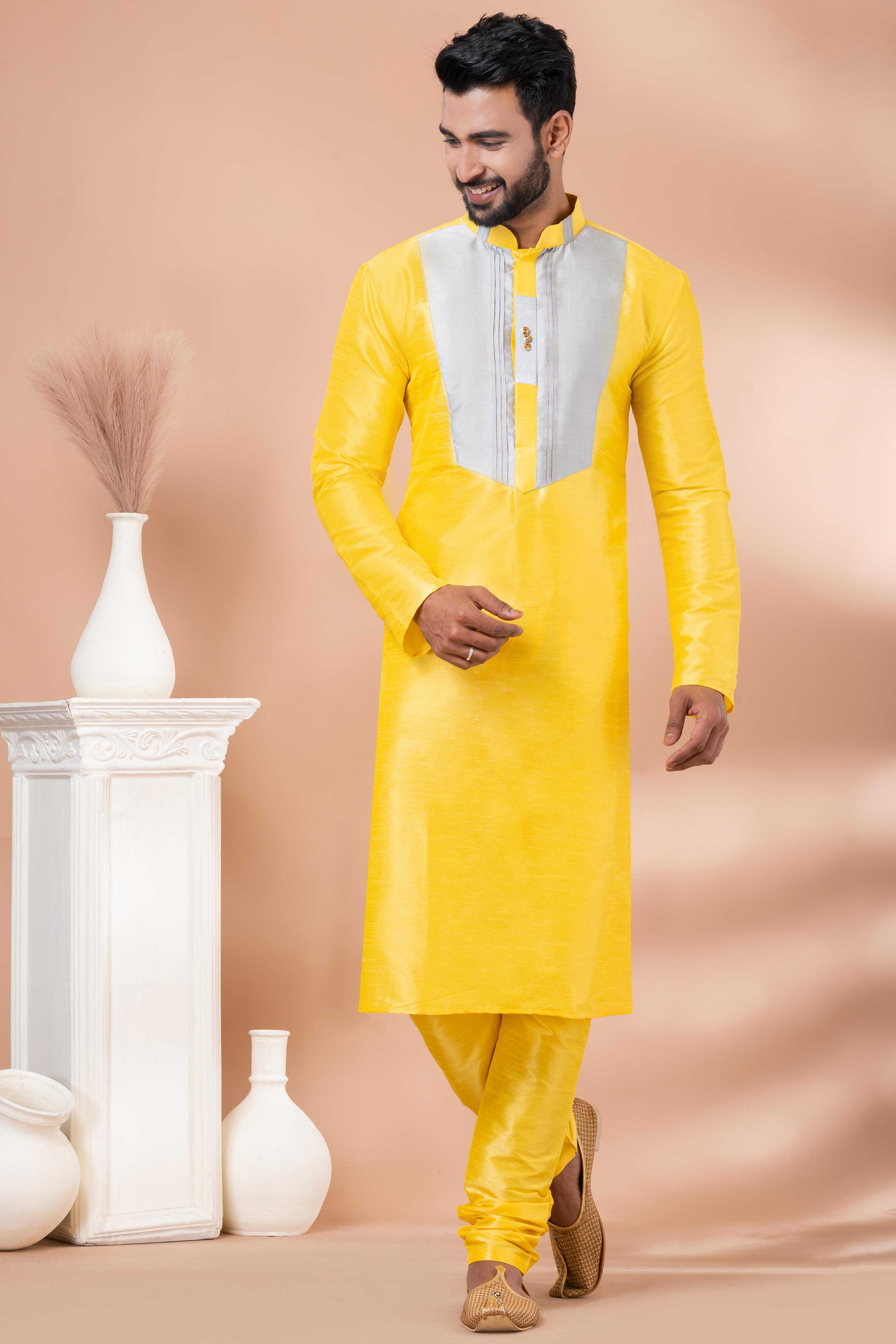 Ynf Banarasi Jacquard RIN223 3392C Mens Wear Wholesale Mens Kurtas Mens Kurta Pyjama Men Wedding kurta Manufacturer