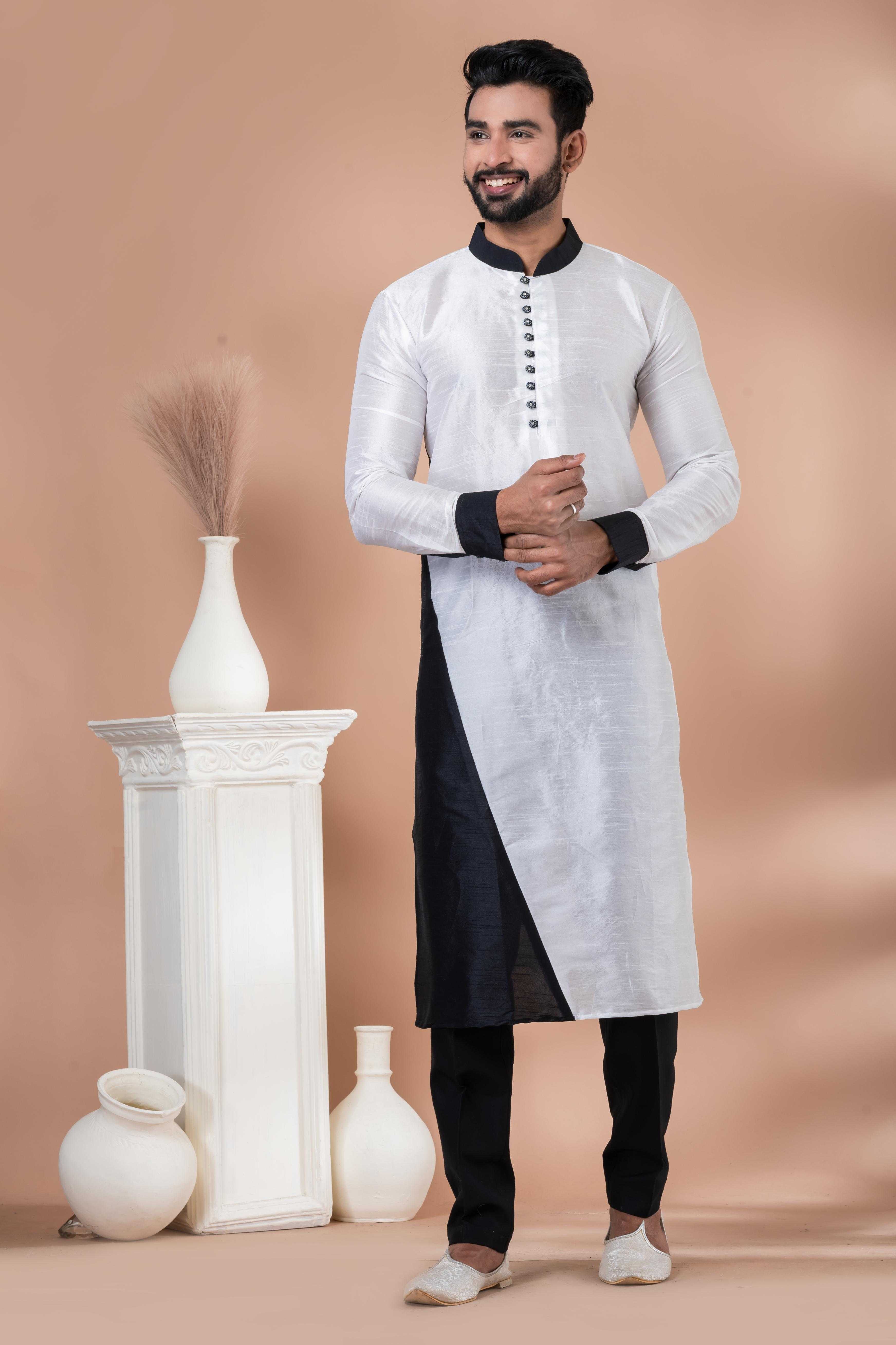 Ynf Banarasi Jacquard RIN223 3416B Mens Wear Festive Collections Wholesale Mens Kurtas Mens Kurta Pyjama Onam Collections Manufacturer