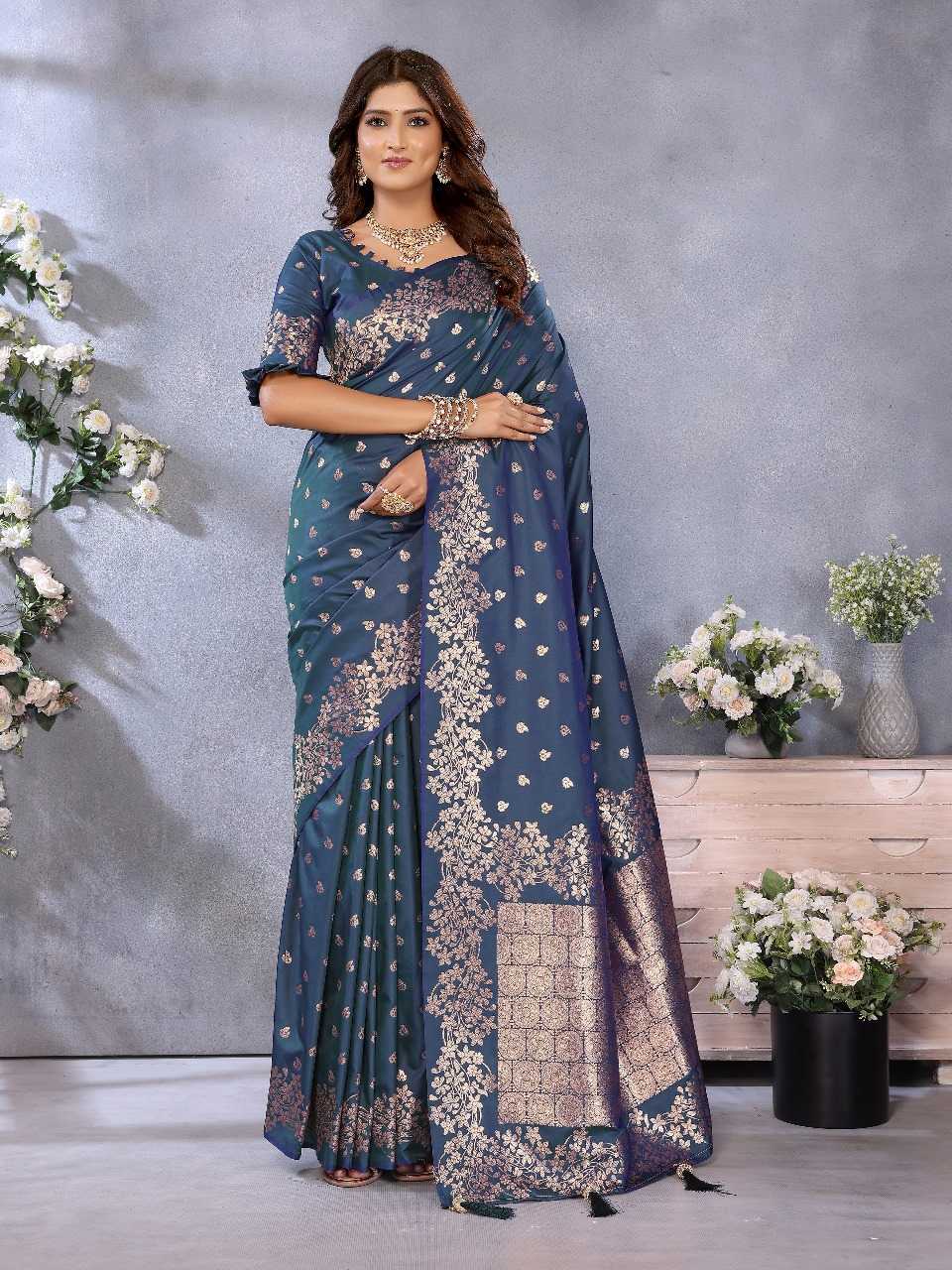 Ynf Banarasi Soft Silk RIN144 Kesar Silk Sarees Wedding Collections Festive Collections Wholesale Banarasi Silk Sarees Designer Silk Sarees Silk Sarees For Weddings Manufacturer