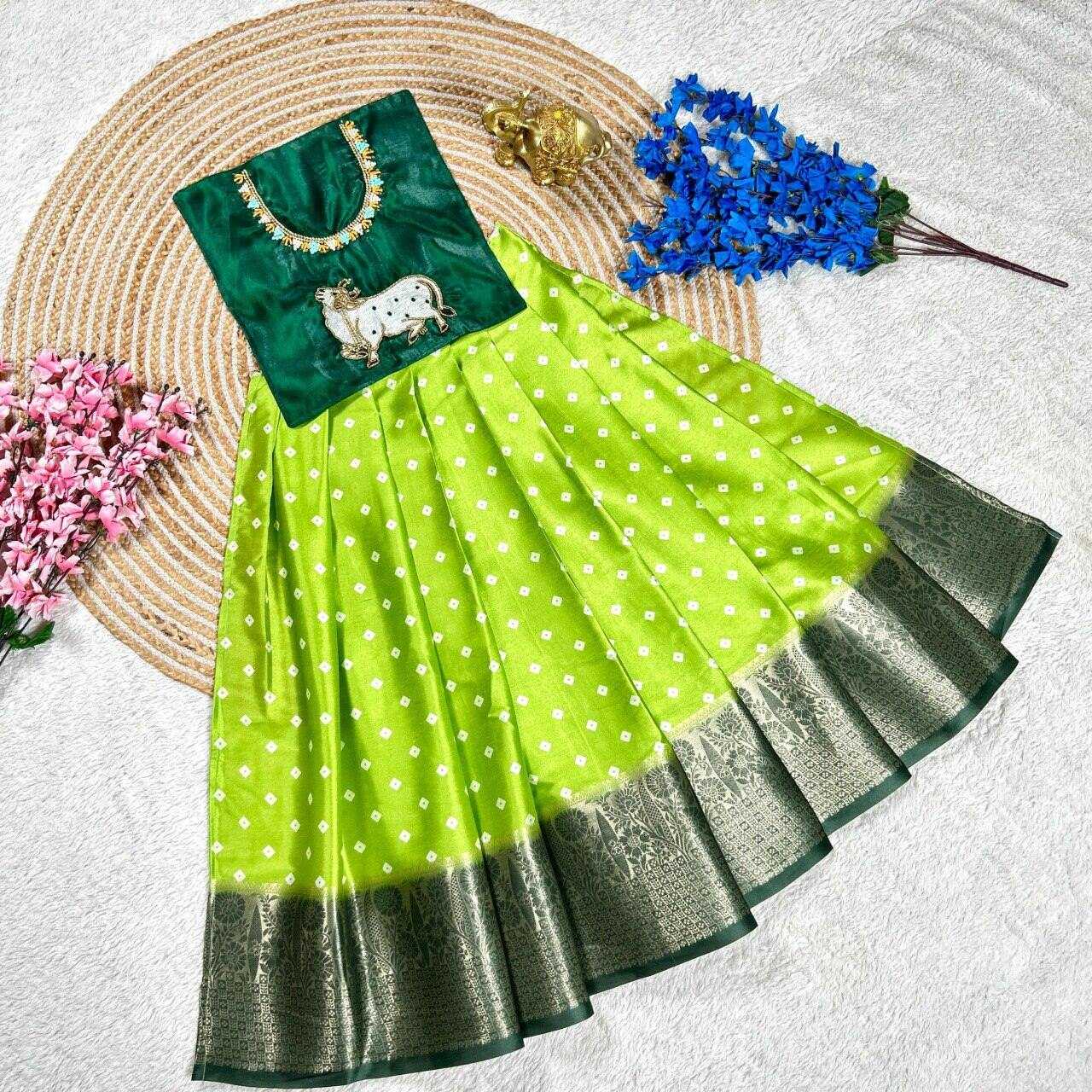 Ynf Banglori Silk KESH505 345 Kids Wear Wholesale Kids Lehenga Kids Ghagra Choli Manufacturer