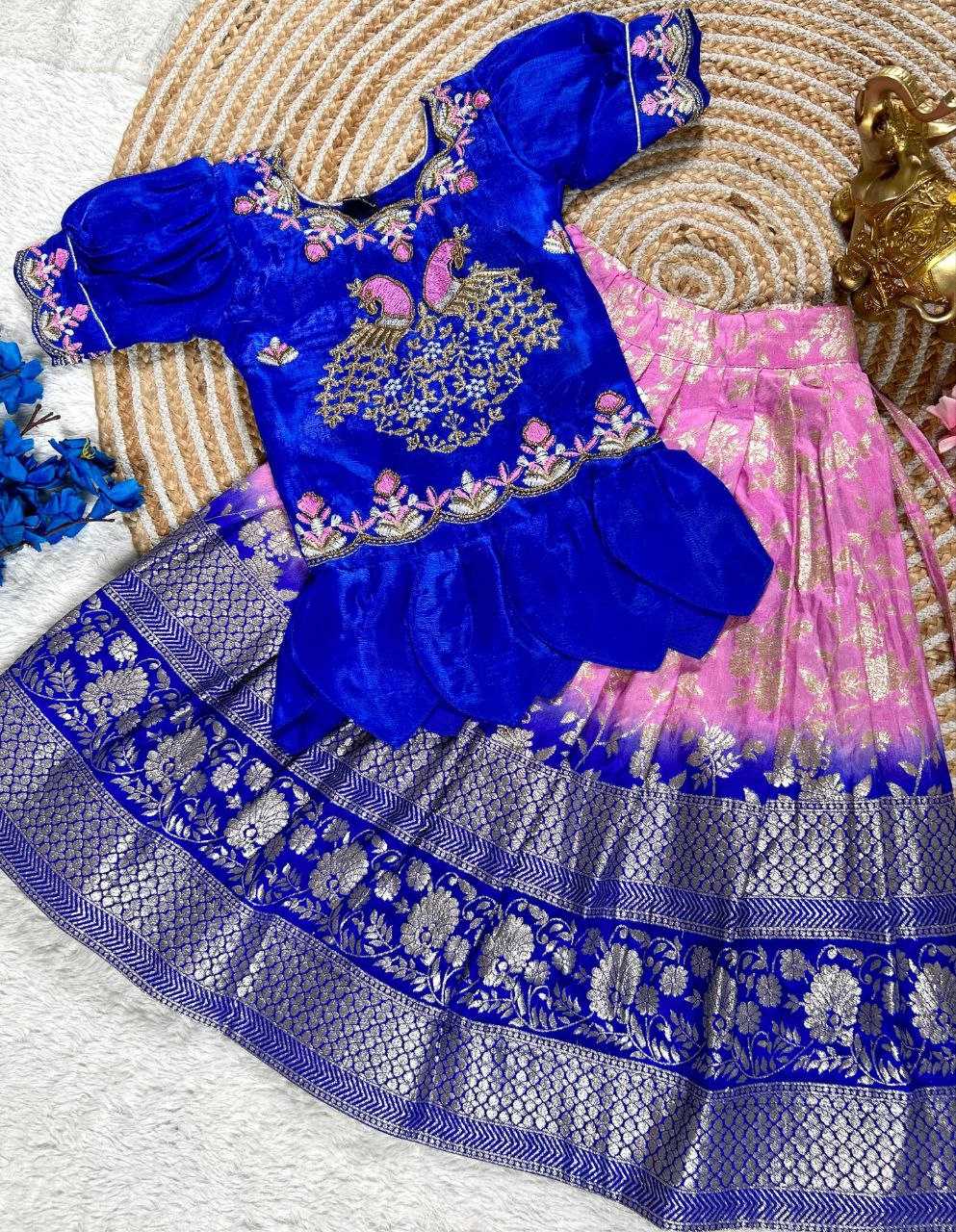 Ynf Banglori Silk KESH505 354 Kids Wear Wholesale Kids Lehenga Kids Ghagra Choli Manufacturer