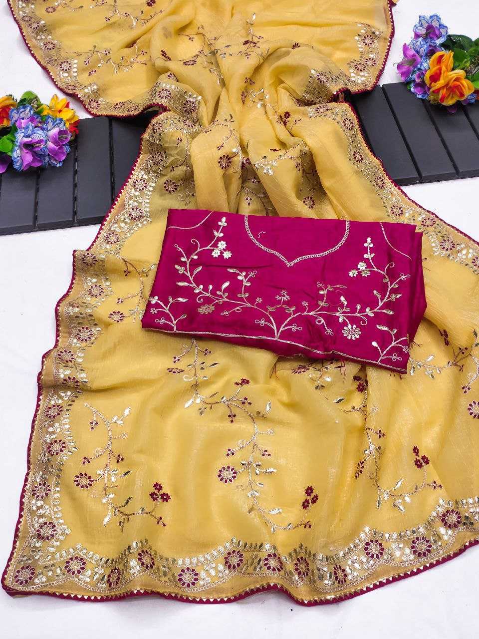 Ynf Banglori Silk KESH516 9277 Sarees Wholesale Party Wear Sarees Fancy Sarees Embroidered Sarees Manufacturer