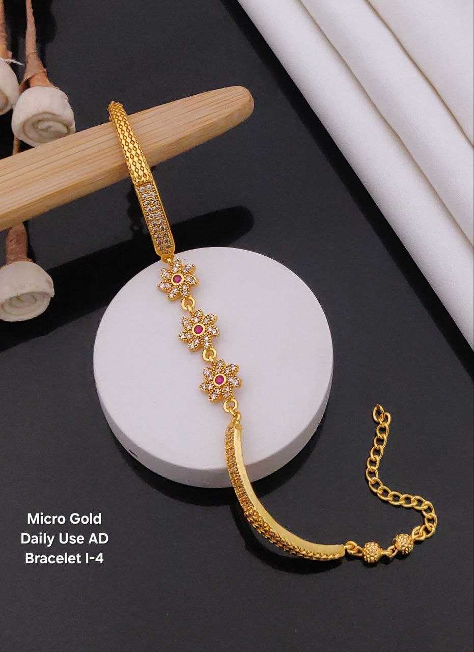 Ynf Brass KESH193 Womens Jewellery Wholesale AD Diamond Bracelet Brass Gold Bangles Golden Bracelet Manufacturer