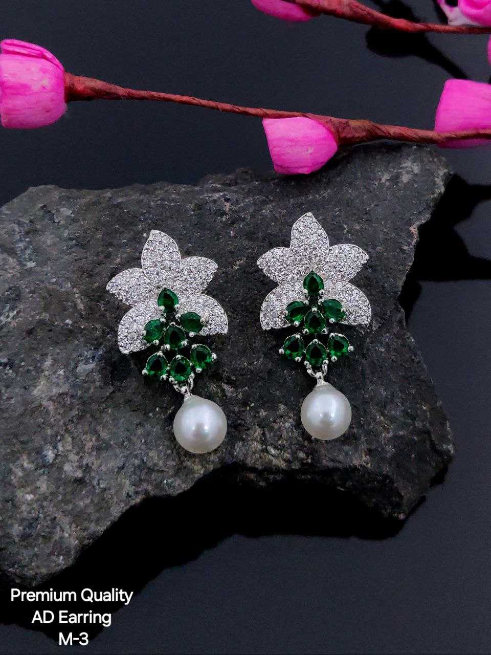 Ynf Brass KESH193 Womens Jewellery Wholesale Fancy Earrings AD Diamond Earring Artificial Earring Manufacturer