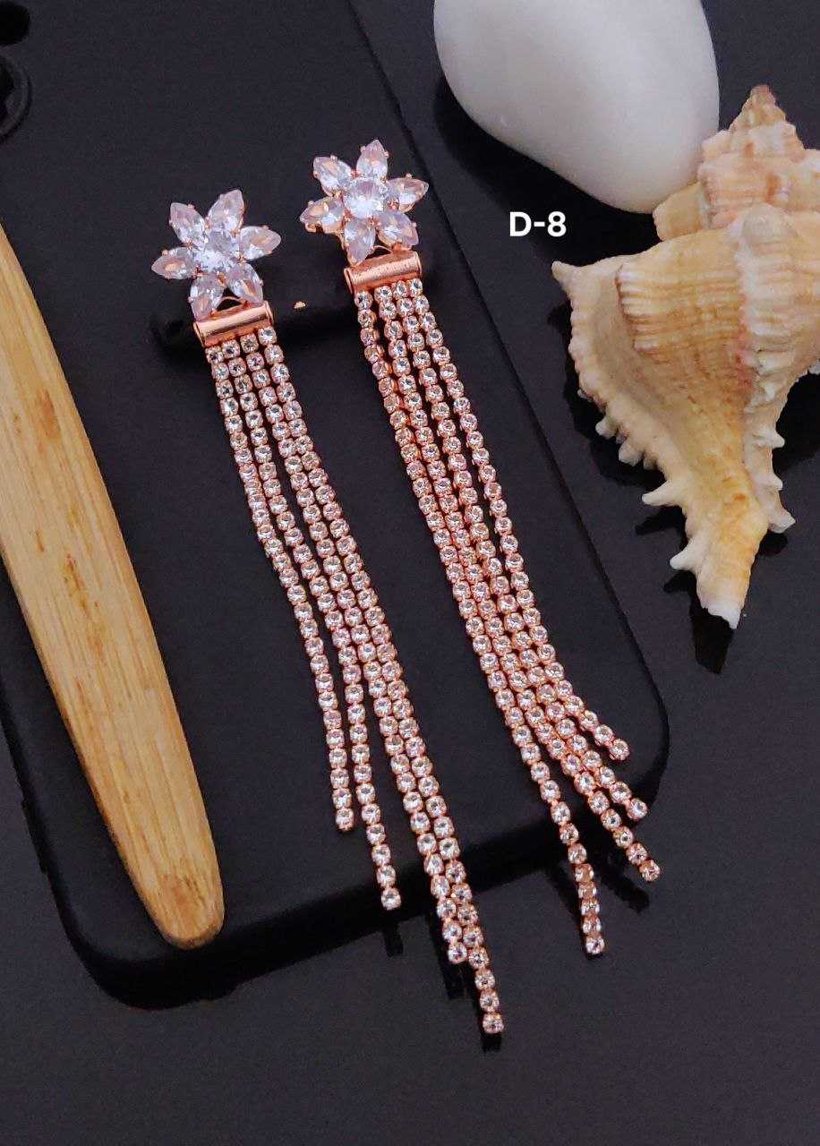 Ynf Brass KESH193 Womens Jewellery Wholesale Fancy Earrings AD Diamond Earring Long Earrings Manufacturer