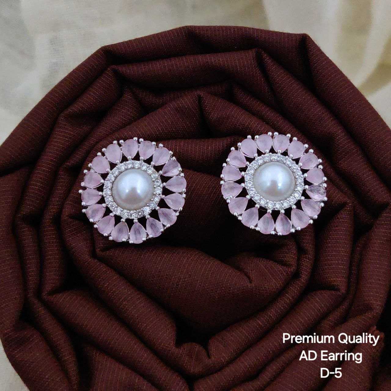 Ynf Brass KESH193 Womens Jewellery Wholesale Fancy Earrings AD Diamond Earring Manufacturer