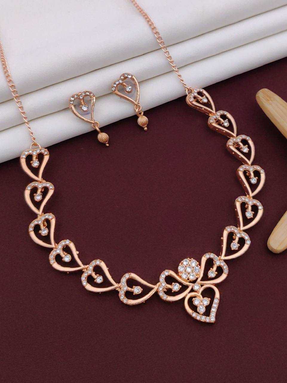 Ynf Brass KESH483 Womens Jewellery Wholesale AD Diamond Necklace Necklaces Set Antique Necklaces Set Manufacturer
