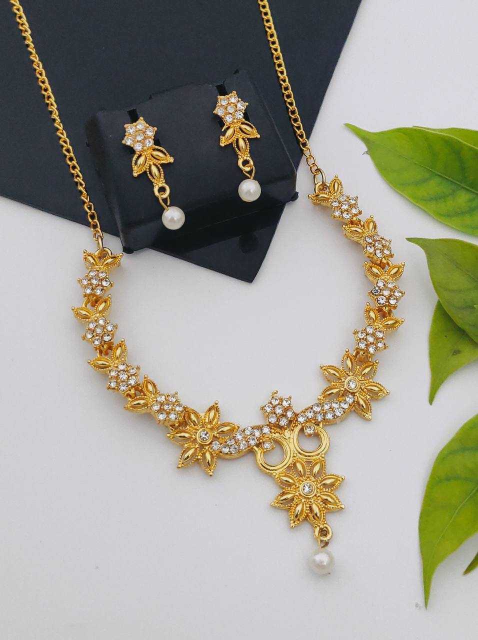 Ynf Brass KESH483 Womens Jewellery Wholesale Antique Necklaces Set Golden Necklace Set Fashion Necklace Manufacturer