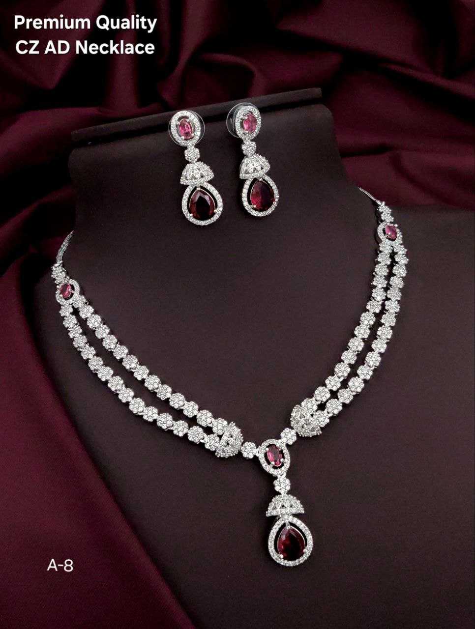 Ynf Brass Womens Jewellery Wholesale AD Diamond Necklace Necklaces Set Fashion Necklace Manufacturer