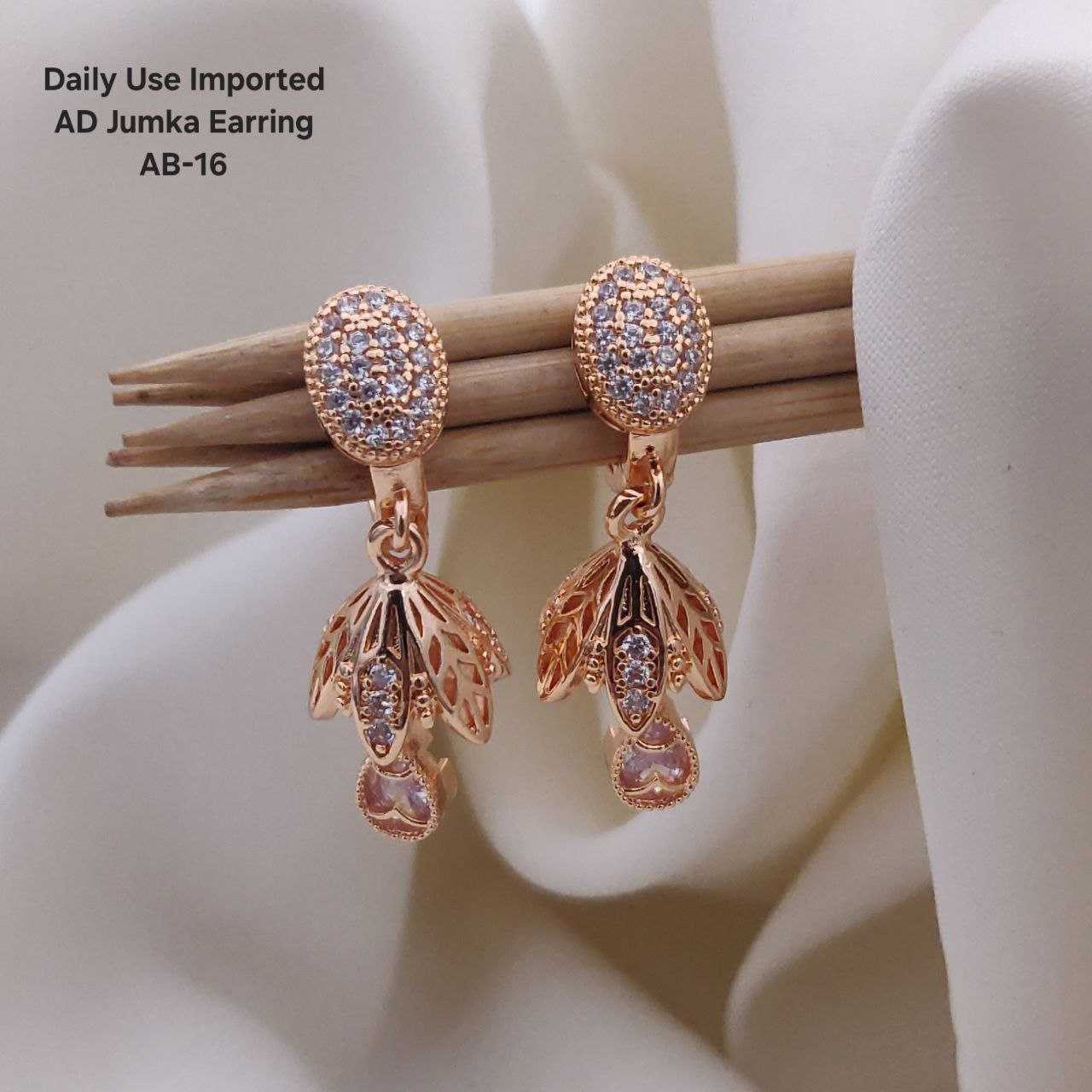 Ynf Brass Womens Jewellery Wholesale Fancy Earrings AD Diamond Earring Artificial Earring Manufacturer