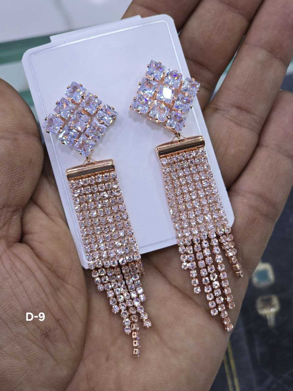Ynf Brass Womens Jewellery Wholesale Fancy Earrings AD Diamond Earring Artificial Earring Manufacturer