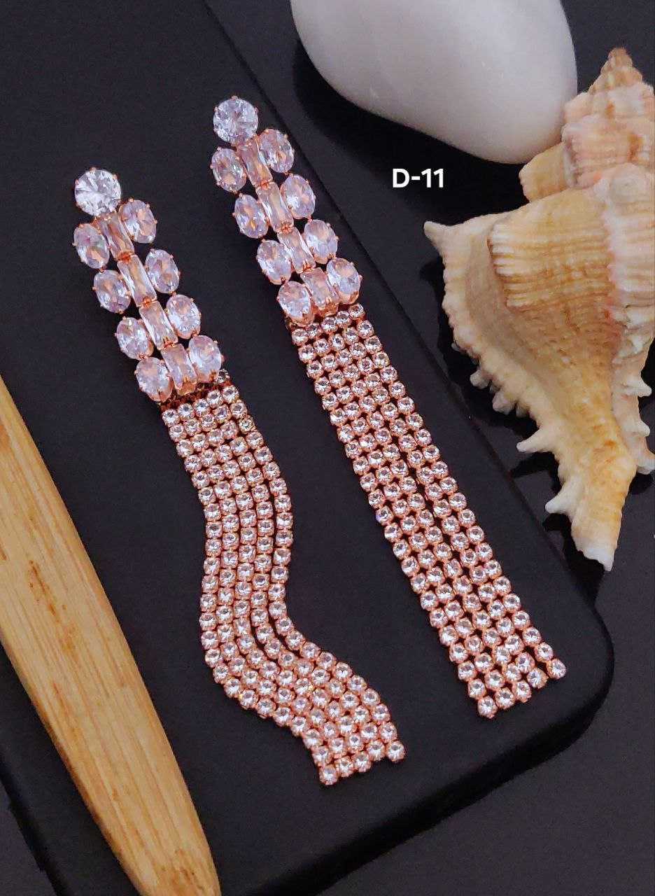 Ynf Brass Womens Jewellery Wholesale Fancy Earrings AD Diamond Earring Long Earrings Manufacturer