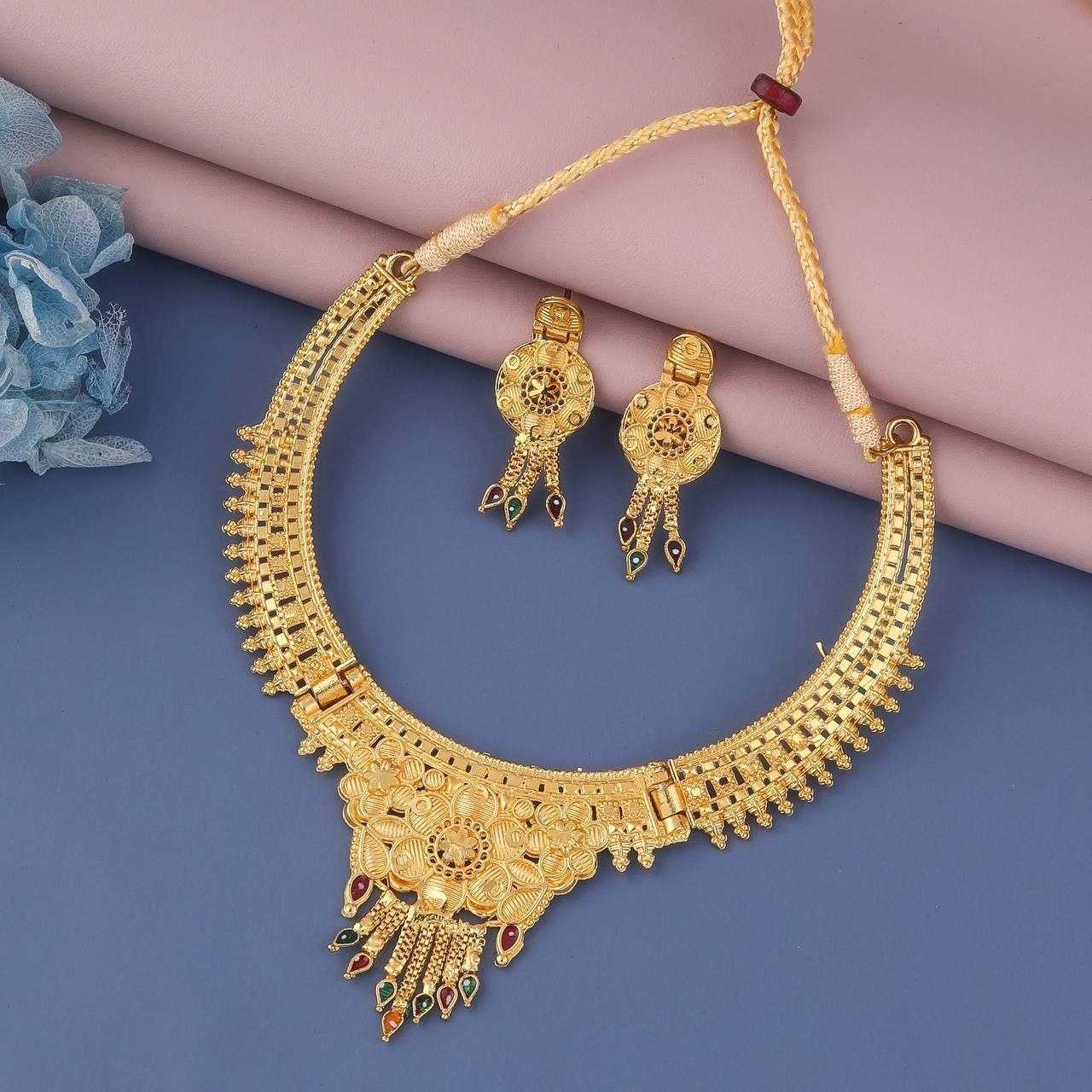 Ynf Brass Womens Jewellery Wholesale Necklaces Set Antique Necklaces Set Golden Necklace Set Manufacturer