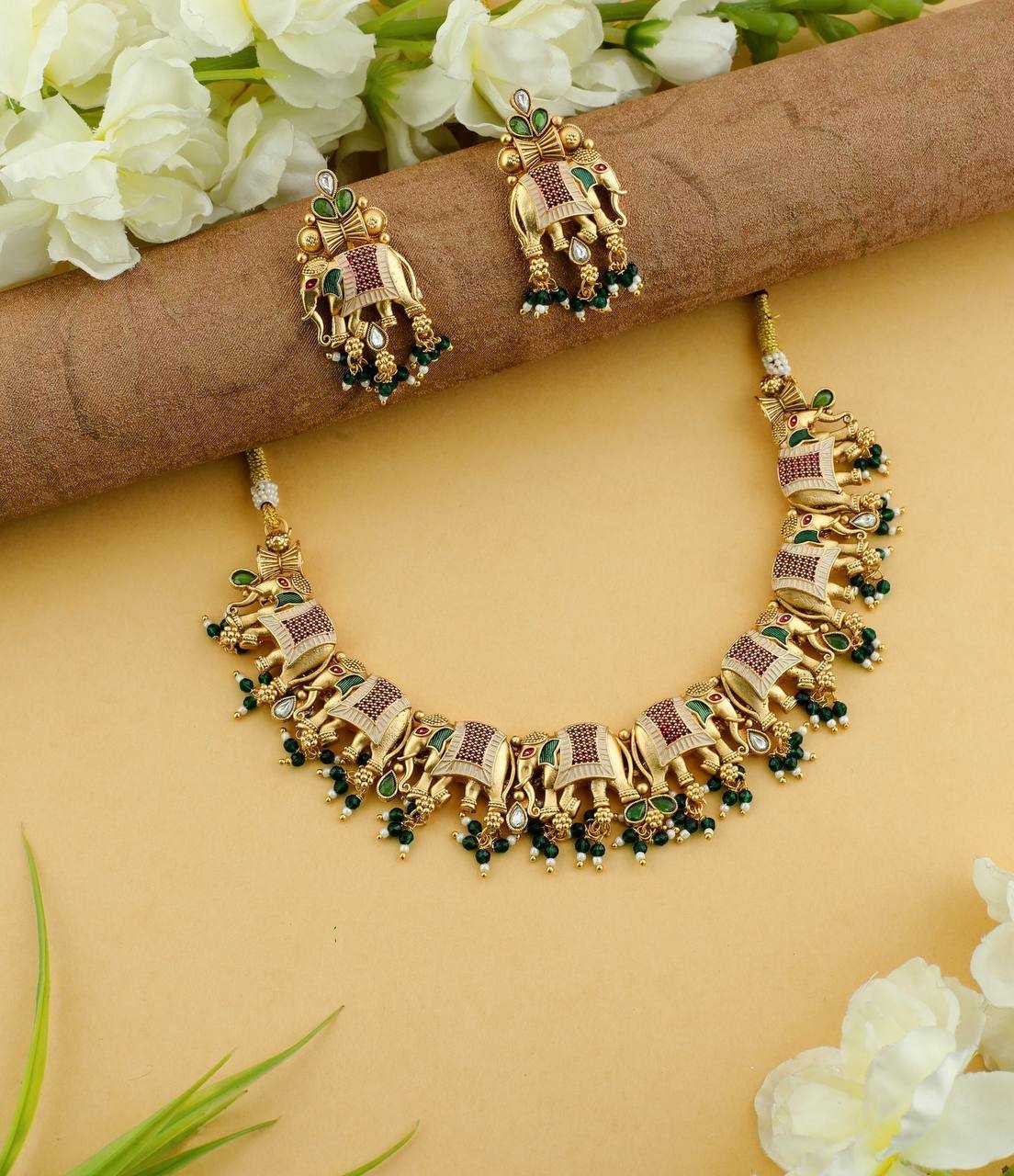 Ynf Brass Womens Jewellery Wholesale Necklaces Set Fashion Necklace Temple Jewelry Manufacturer