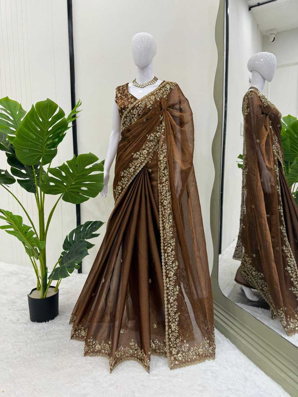 Ynf Burberry Silk RIN133 593 Sarees Wedding Collections Festive Collections Wholesale Designer Sarees Silk Sarees Sarees With Blouse Manufacturer