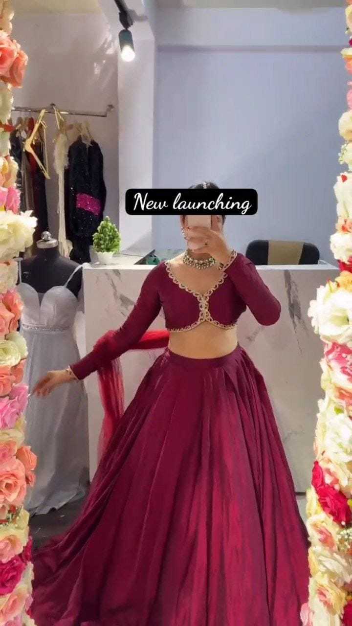 Ynf Burberry Silk RIN157 5240 Lehengas Festive Collections Plus Size Collections Wholesale Designer Lehenga Silk Lehenga Wedding Lehenga Manufacturer