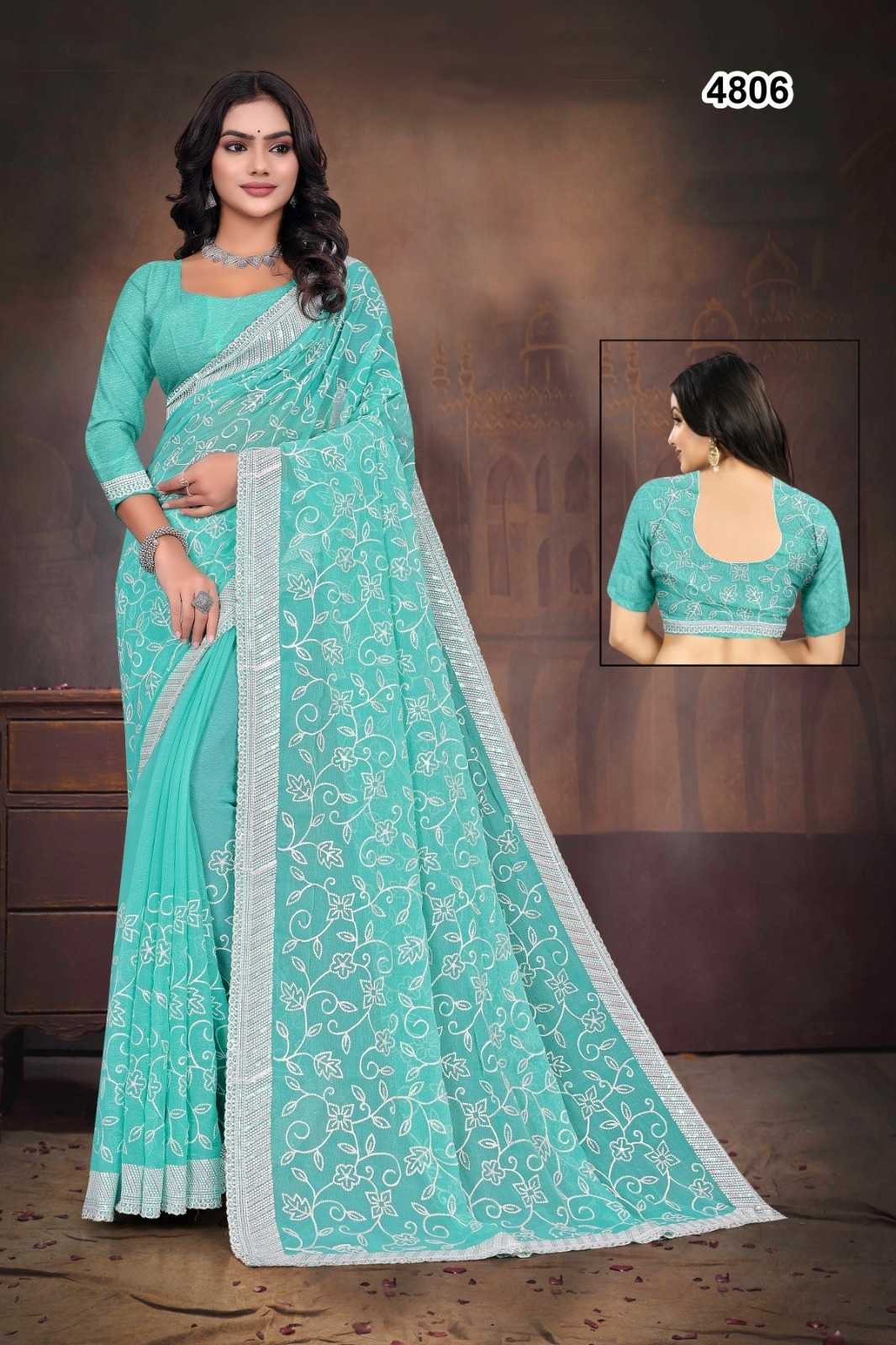 Ynf Chiffon KESH114 4806 Sarees Wedding Collections Festive Collections Wholesale Designer Sarees Fancy Sarees Sequence Sarees Manufacturer