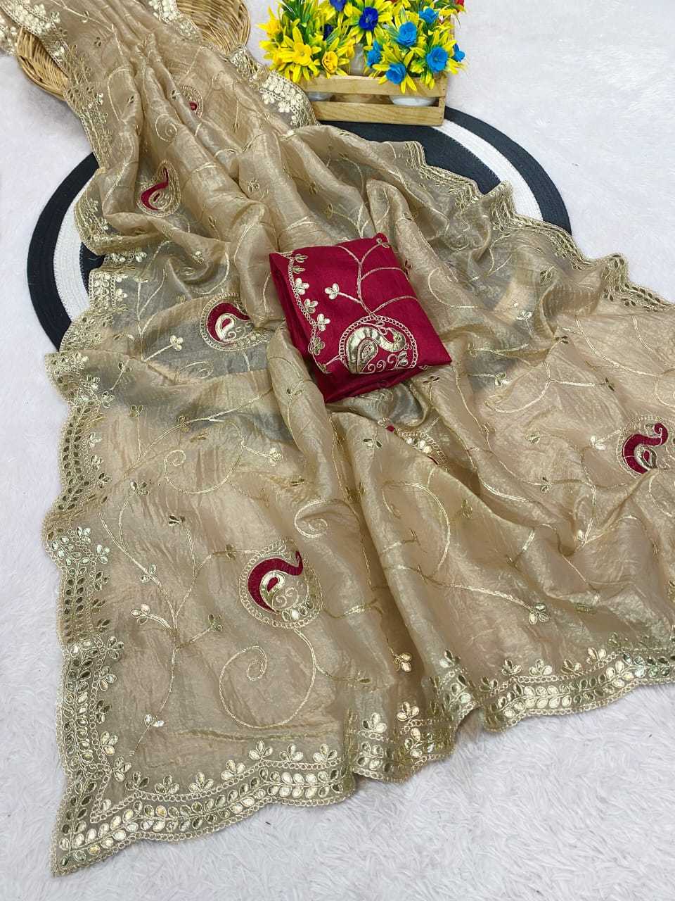 Ynf Chiffon KESH514 154 Sarees Wedding Collections Festive Collections Wholesale Chiffon Sarees Embroidered Sarees Sarees With Blouse Manufacturer