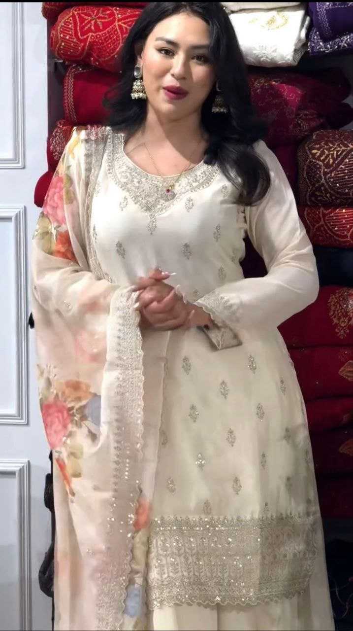 Ynf Chinon KESH158 6002 Suits & Dresses Wedding Collections Festive Collections Wholesale Sharara Salwar Suits Embroidery Suits Wedding Outfits Manufacturer