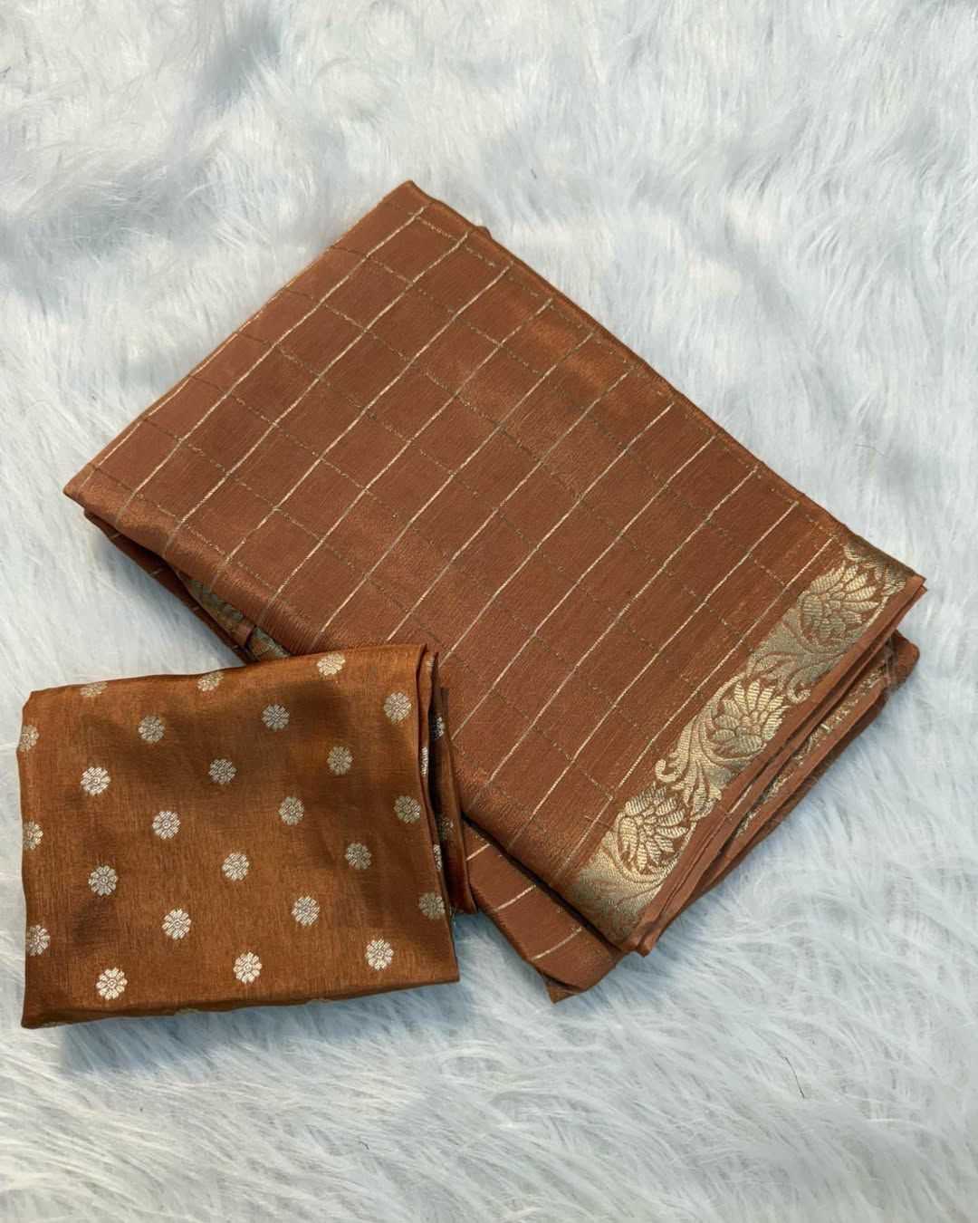Ynf Chinon RIN178 Chex Chinnon Viscose Sarees Wedding Collections Festive Collections Wholesale Party Wear Sarees Jacquard Saree Viscose Saree Manufacturer
