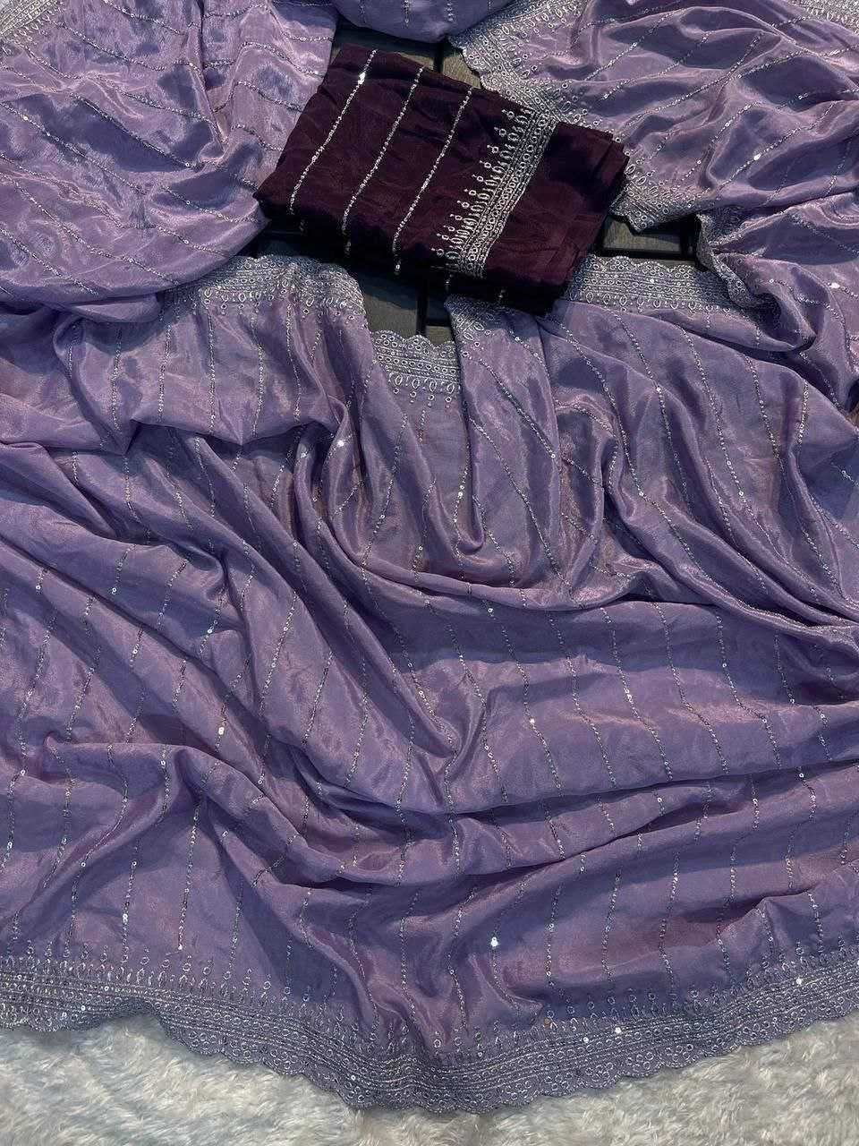 Ynf Chinon RIN216 Maitri Sarees Wholesale Party Wear Sarees Fancy Sarees Embroidered Sarees Manufacturer