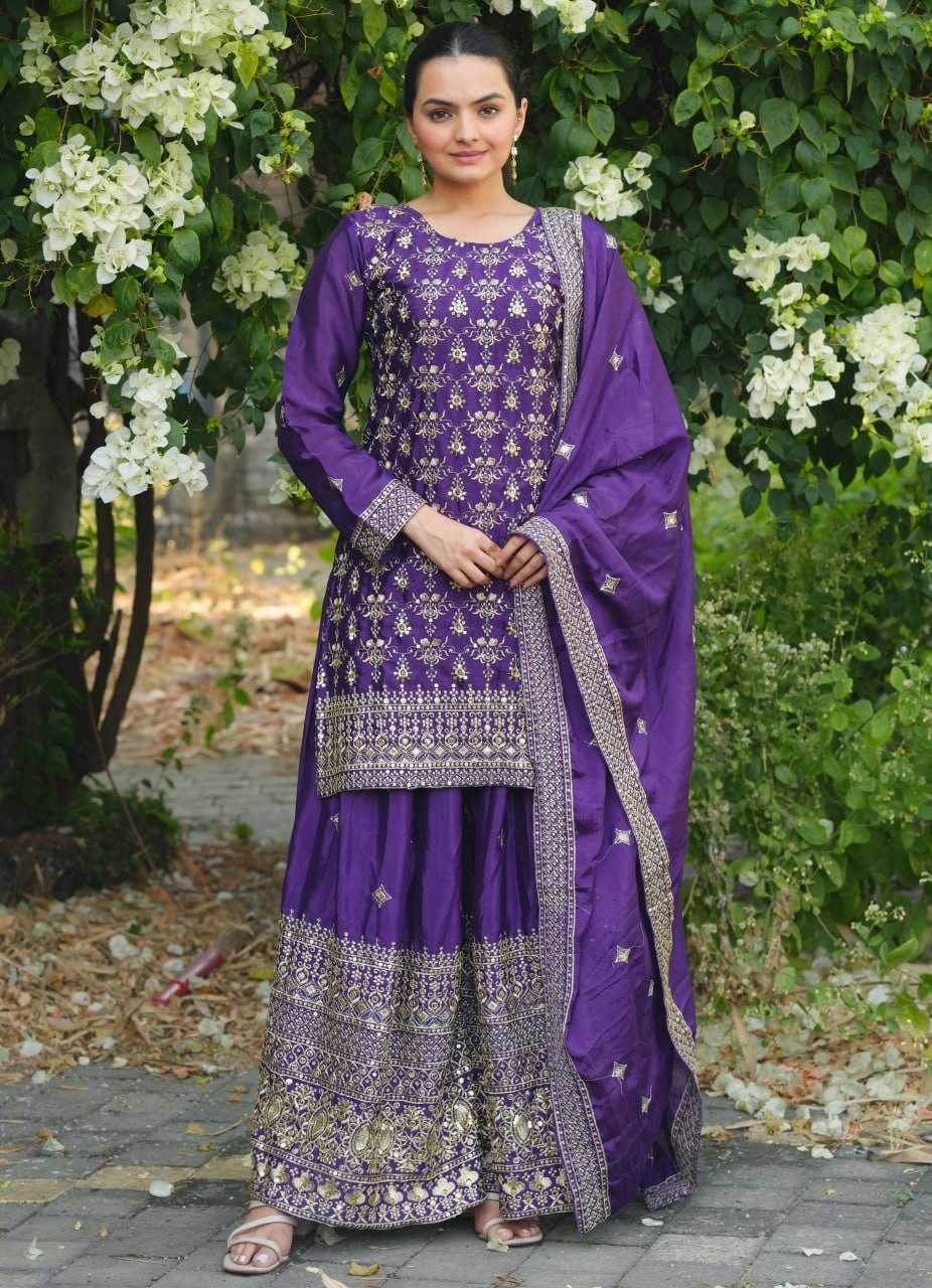 Ynf Chinon RIN232 83 Suits & Dresses Wholesale Sharara Salwar Suits Party wear suits Manufacturer