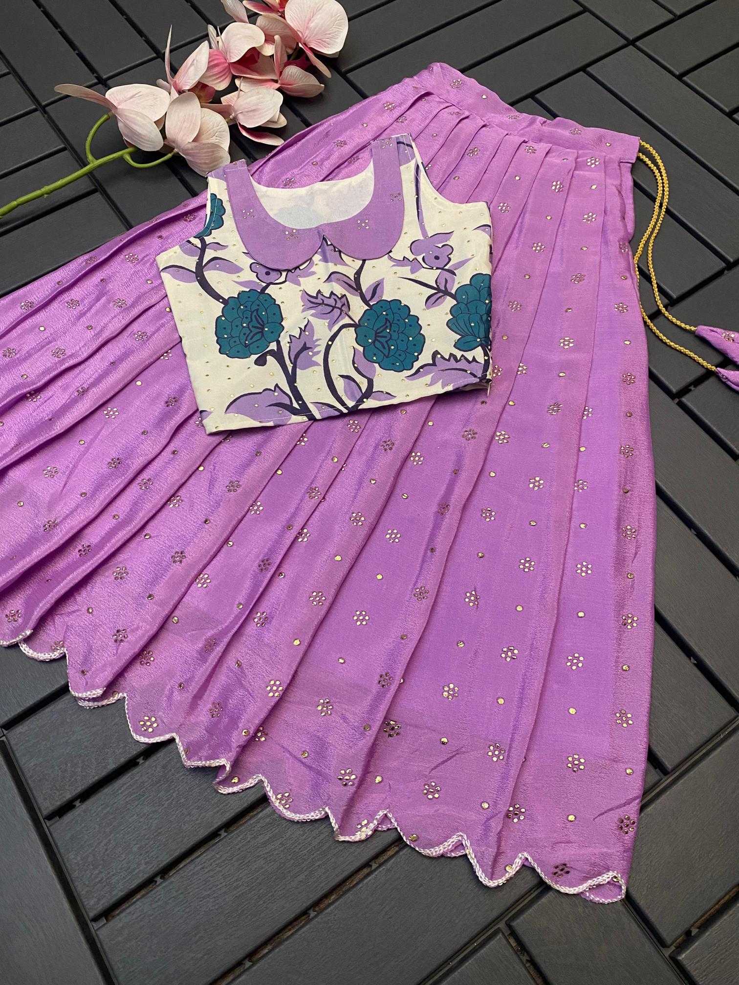 Ynf Chinon Silk KESH493 Pongal Kids Wear Wholesale Kids Lehenga Kids Lehenga Choli Baby Girl Lehenga Manufacturer
