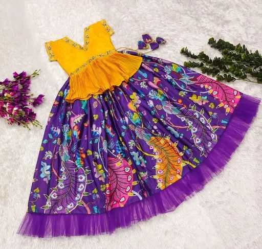 Ynf Chinon Silk KESH493 Season Kids Wear Wholesale Kids Lehenga Kids Lehenga Choli Baby Girl Lehenga Manufacturer