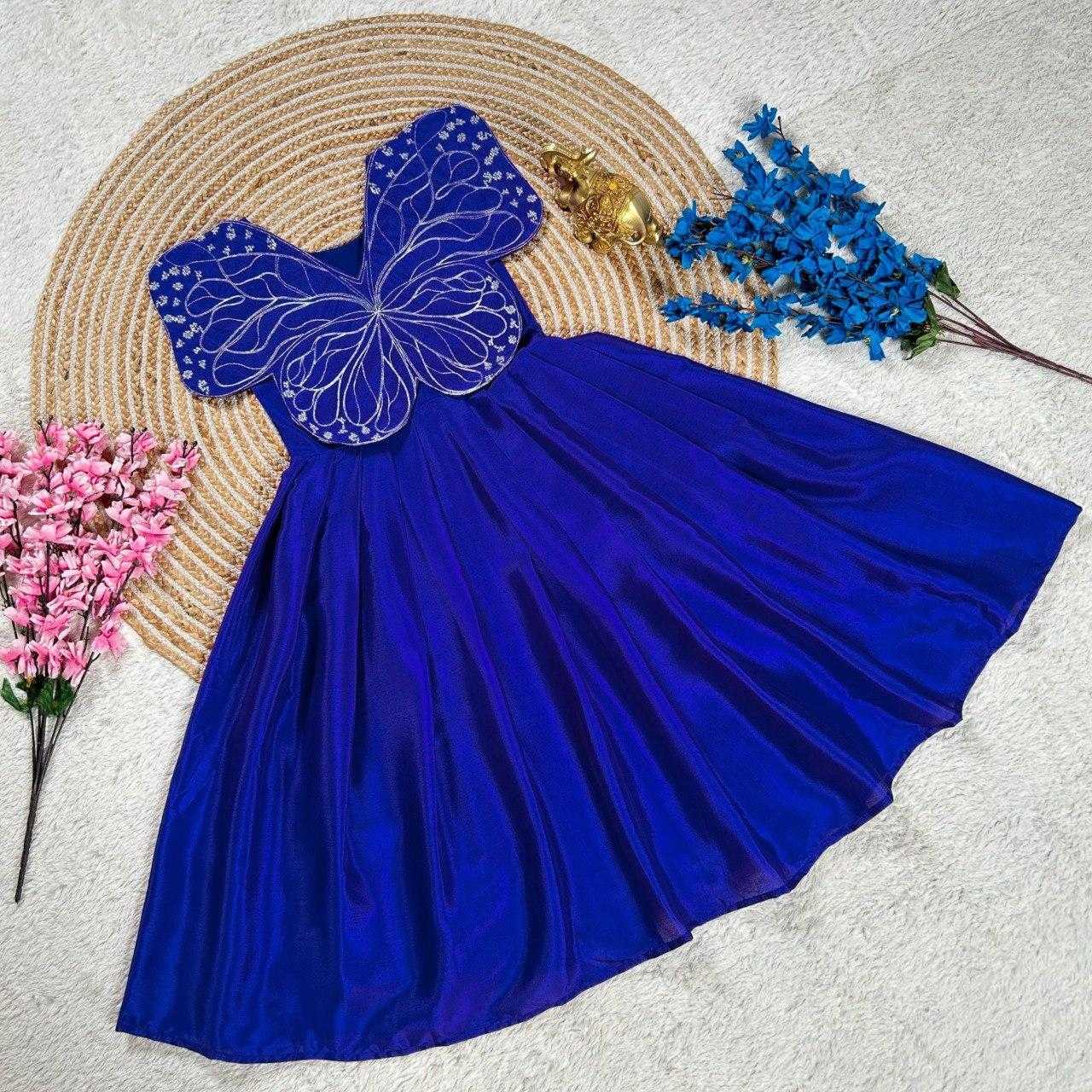 Ynf Chinon Silk KESH505 338 Kids Wear Wholesale Kids Gown Kids Ethnic Gowns Manufacturer