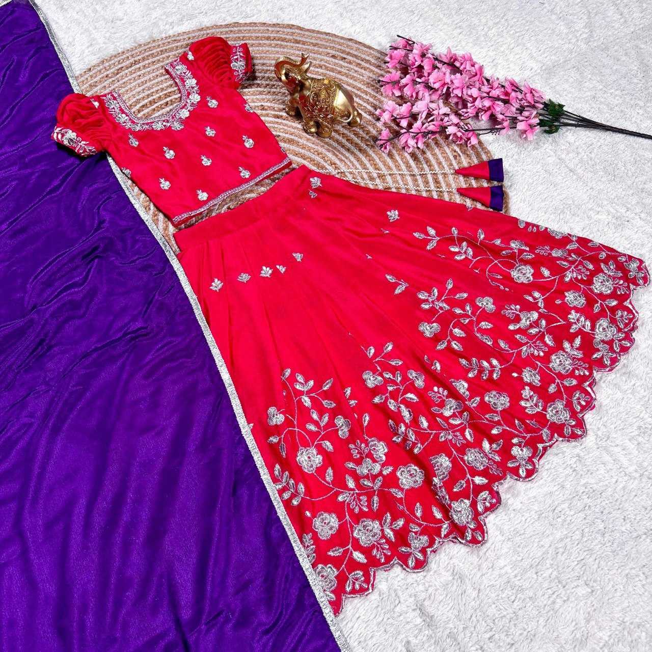 Ynf Chinon Silk KESH505 347 Kids Wear Wholesale Kids Lehenga Kids Lehenga Choli Manufacturer