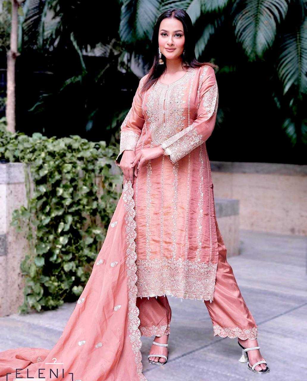Ynf Chinon Silk KESH506 1146 Suits & Dresses Wedding Collections Festive Collections Wholesale Embroidery Suits Ladies Silk Suit Wedding Outfits Manufacturer
