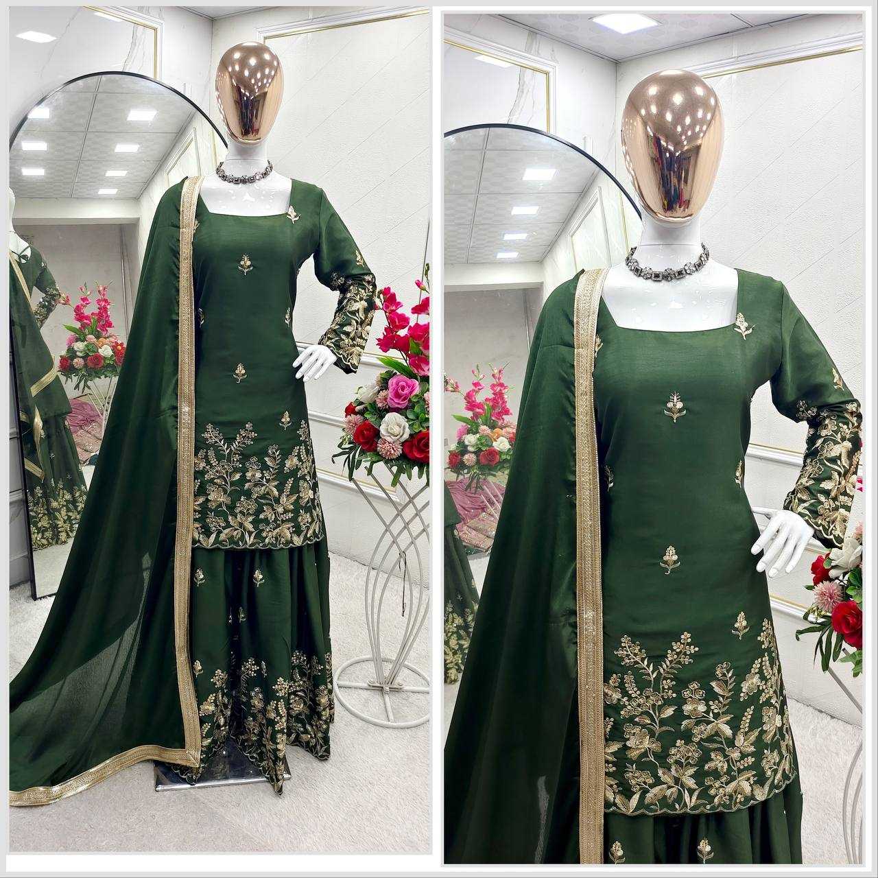 Ynf Chinon Silk KESH506 1190 Suits & Dresses Wholesale Ladies Suits Embroidery Suits Designer Suits Manufacturer