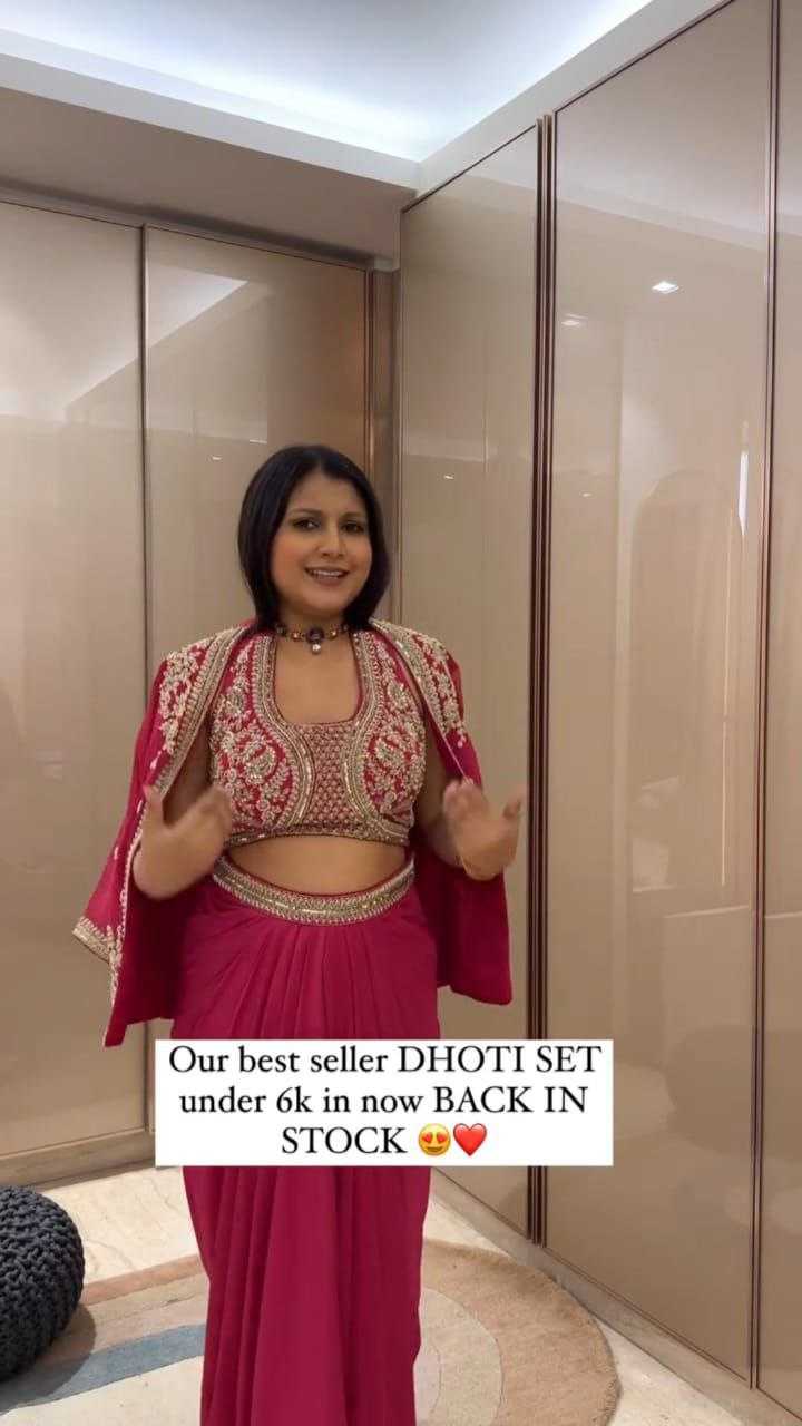 Ynf Chinon Silk KESH516 9268 Suits & Dresses Wholesale Indo Western Dresses Embroidery Suits Dhoti Salwar Suit Manufacturer