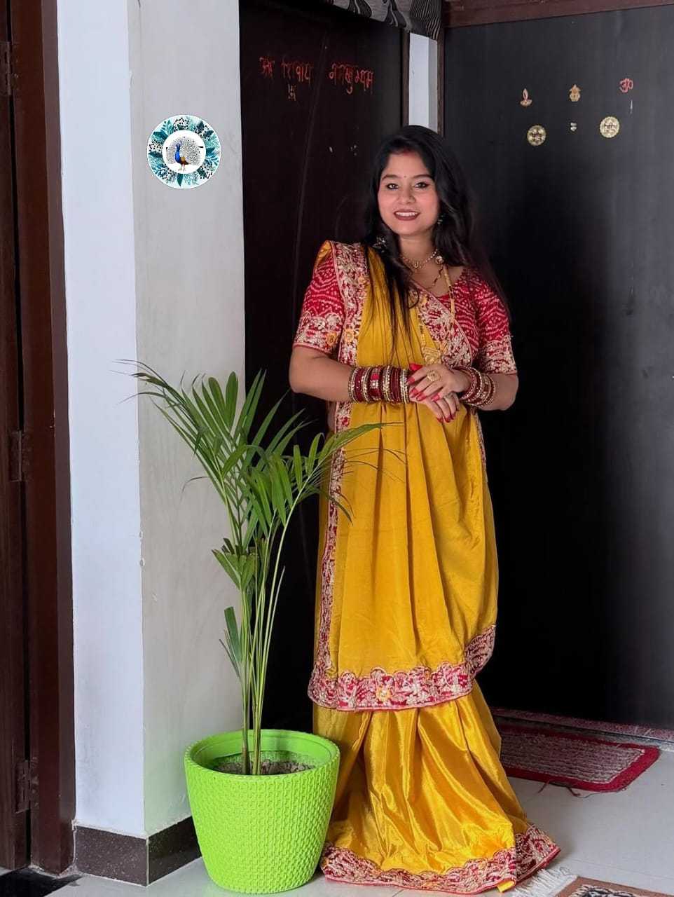 Ynf Chinon Silk RIN128 Thread Silk Sarees Wedding Collections Festive Collections Wholesale Soft Silk Sarees Printed Silk Saree Designer Silk Sarees Manufacturer
