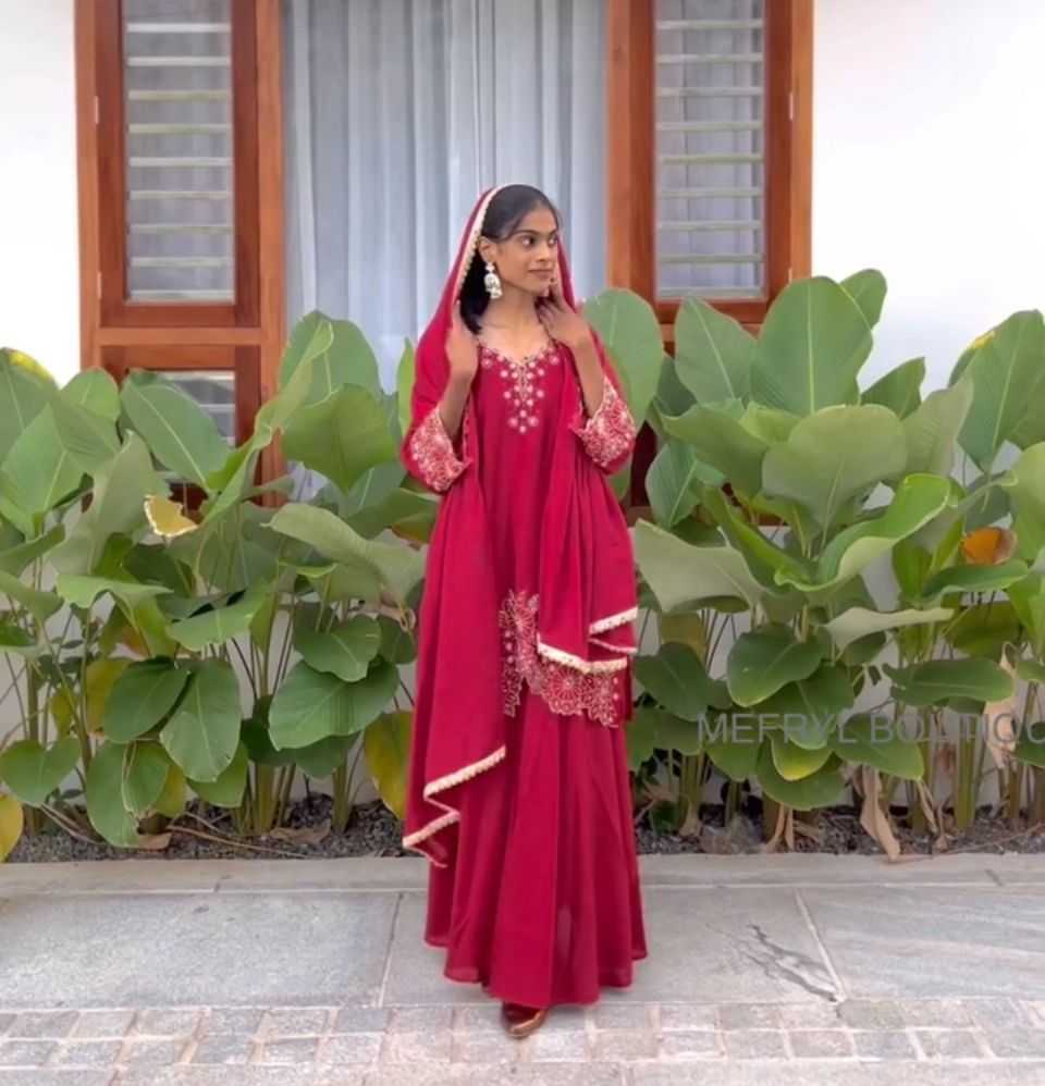 Ynf Chinon Silk RIN222 HAVY Suits & Dresses Wedding Collections Festive Collections Wholesale Sharara Salwar Suits Embroidery Suits Ladies Silk Suit Manufacturer