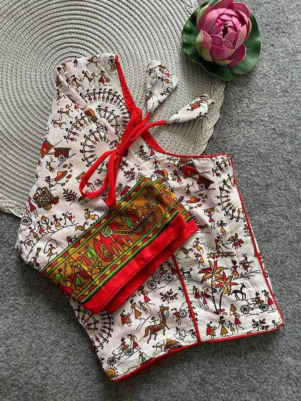 Ynf Cotton KESH426 Varli-3 Readymade Blouses Wholesale Blouse Designer Blouse Cotton Blouse Manufacturer