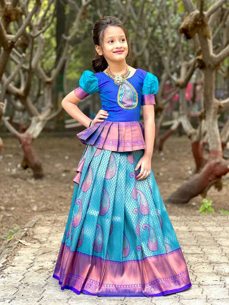 Ynf Cotton KESH461 97 Kids Wear Wholesale Kids Lehenga Kids Ghagra Choli Kids Festive Wear Manufacturer