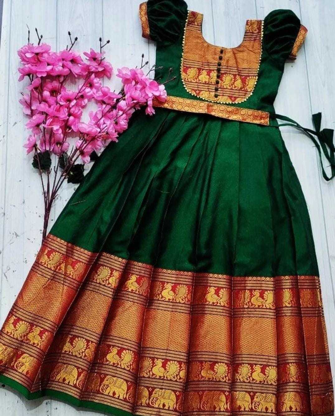Ynf Cotton KESH493 DROP Kids Wear Wholesale Kids Gown Kids Ethnic Gowns Manufacturer