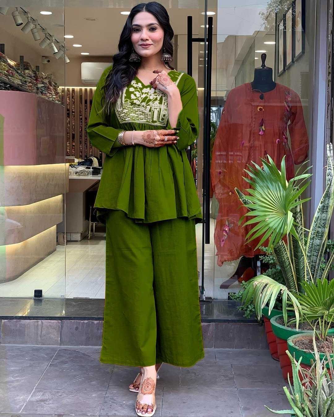 Ynf Cotton KESH502 1009 Kurti Wholesale Short Kurtis Cotton Kurtis Embroidered Kurtis Manufacturer